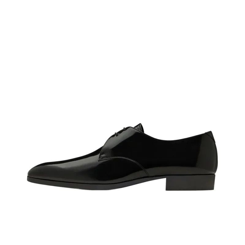 Saint Laurent Paris o1bcso1str1224 Wyatt Derbies In Shiny Leather in Black Size US 10 / EU 43 - 2 Thumbnail
