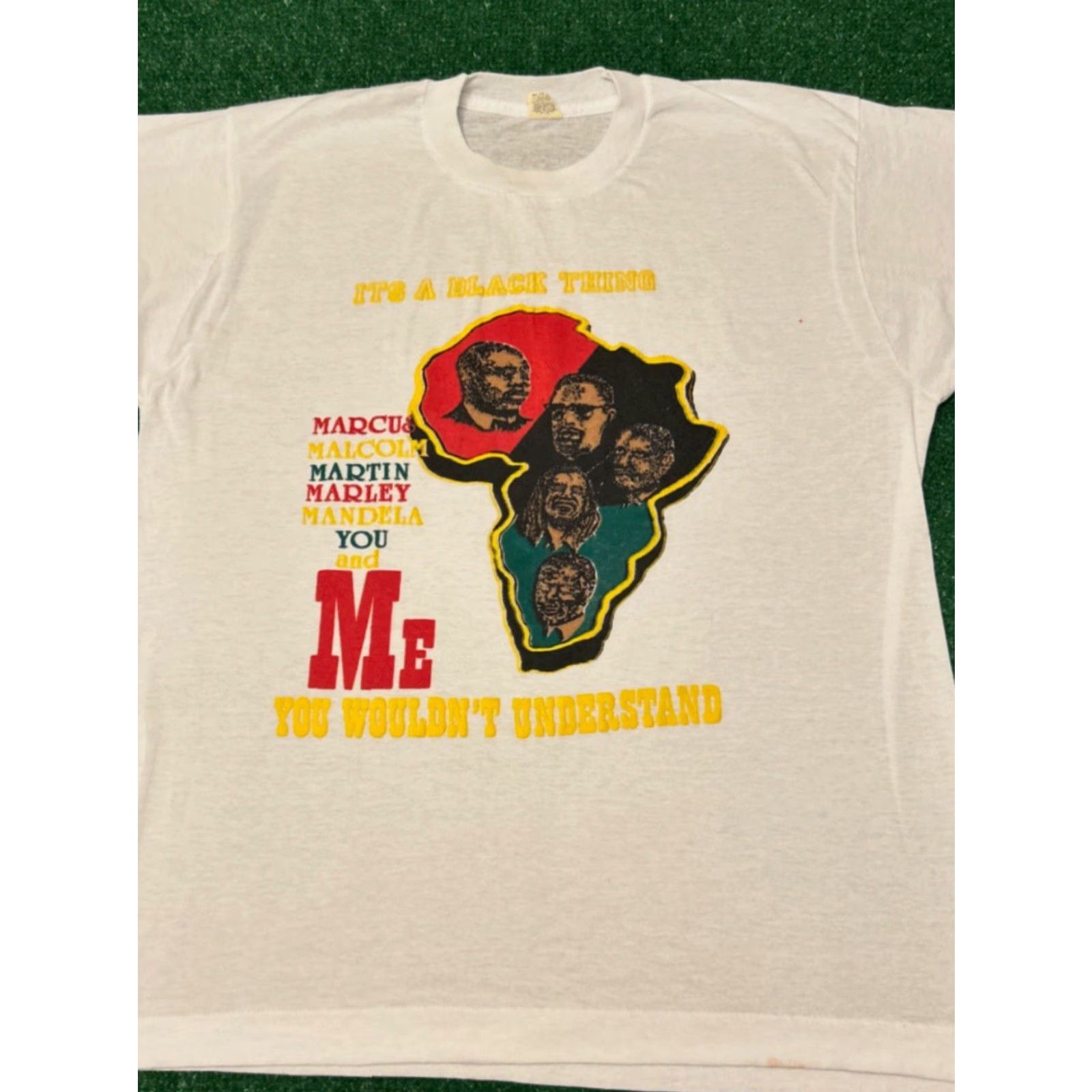 Vintage VINTAGE 90s Black History Malcom X Bob Marley MLK VTG Shirt Mens XL 1990s Size US XL / EU 56 / 4 - 4 Thumbnail