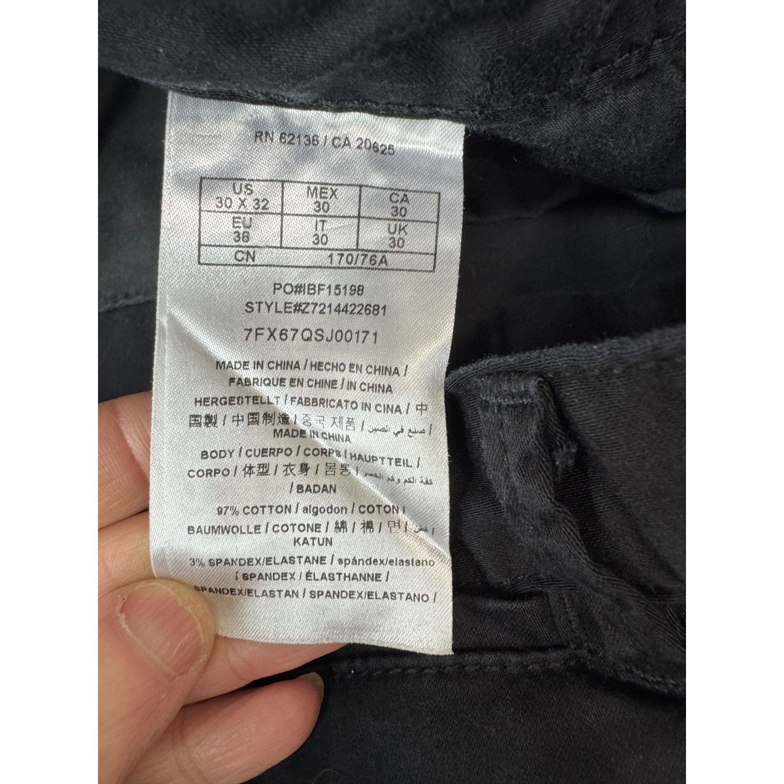 Other Guess G by Guess Black Skinny Pants Trousers Red Side 30*32 Size US 30 / EU 46 - 8 Thumbnail