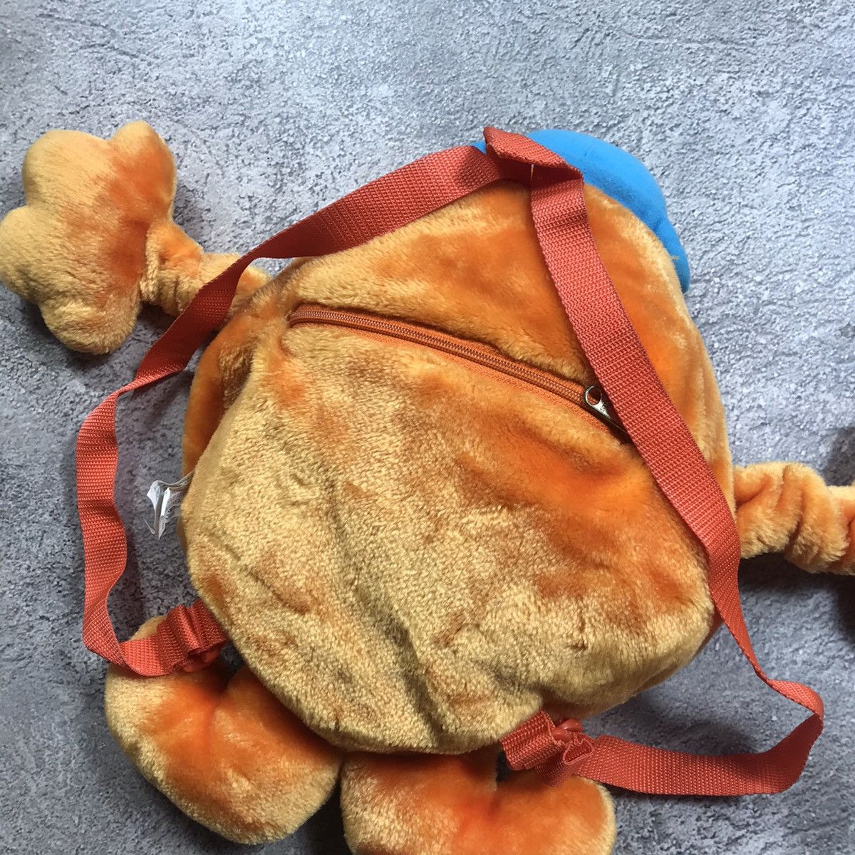 Vintage Vintage Y2K Plush Backpack Toy Streetwear Character Orange O Size ONE SIZE - 5 Thumbnail