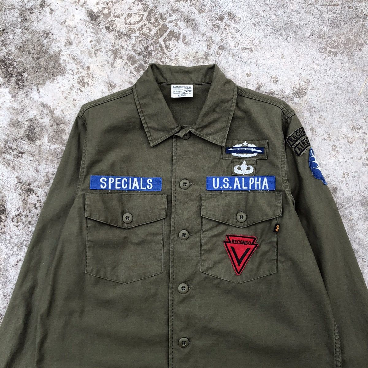 Alpha Industries ALPHA INDUSTRIES Rare Patches Design Button Jacket Size US M / EU 48-50 / 2 - 3 Thumbnail