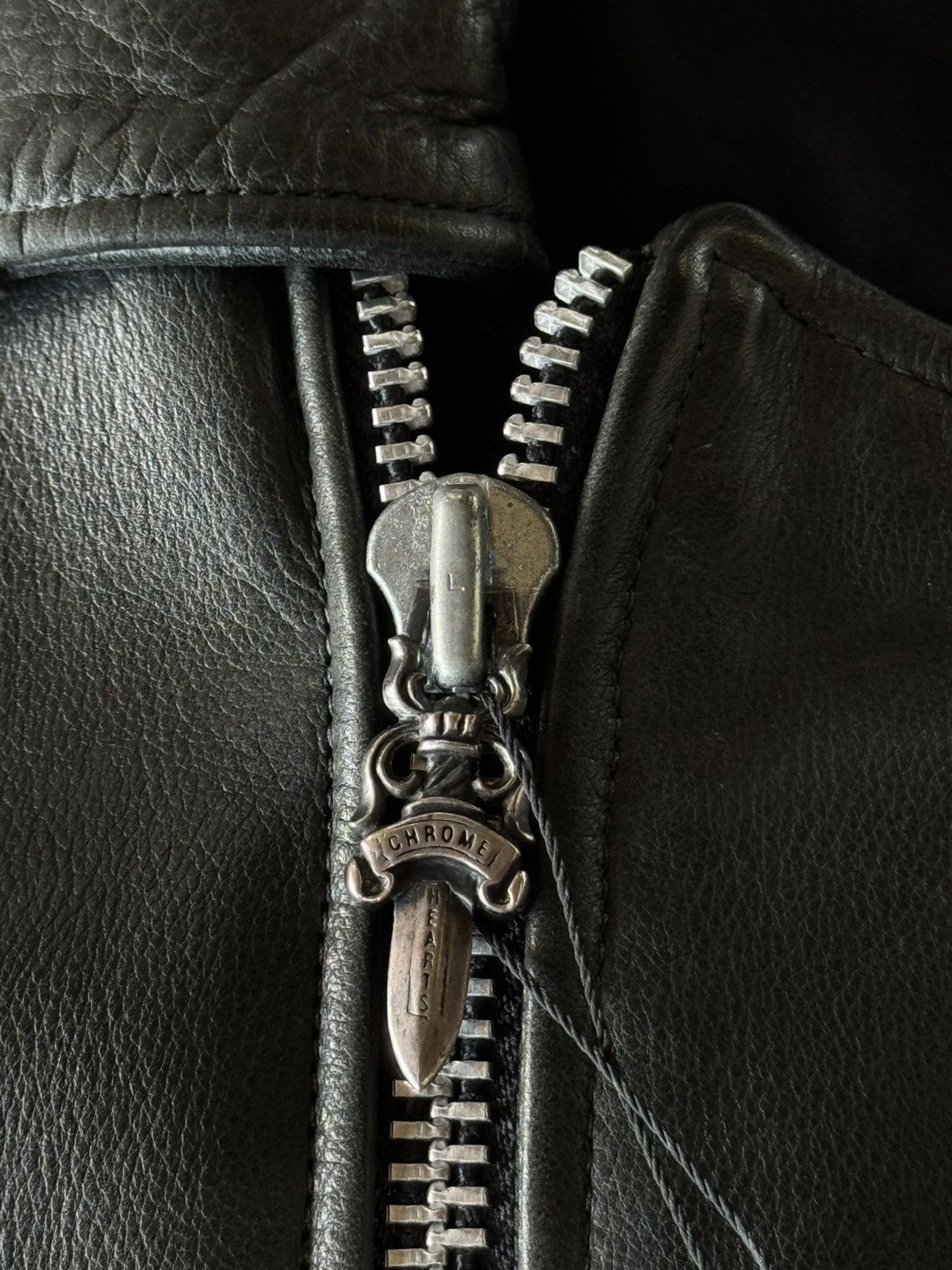 Chrome Hearts 1990's Archive Leather Biker Jacket Size US L / EU 52-54 / 3 - 5 Thumbnail