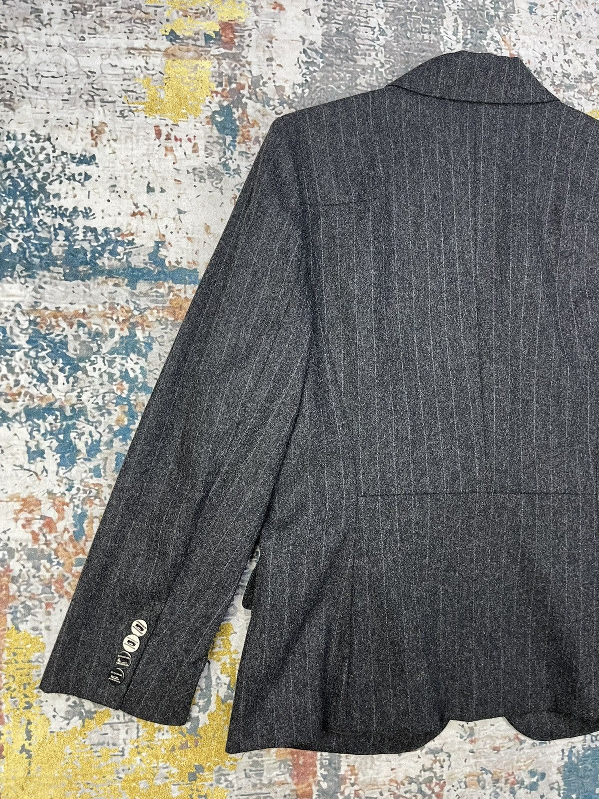 Burberry Burberry London Single Button Monogram Pinstripes Size M / US 6-8 / IT 42-44 - 7 Thumbnail