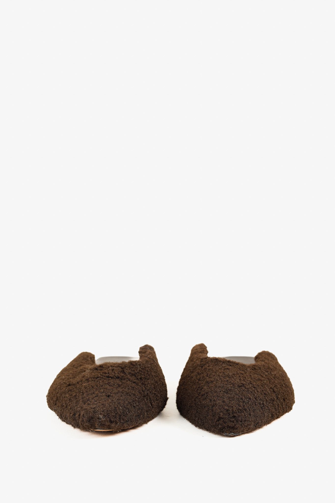 Tibi Tibi Nori Brown Short Faux Fur Slides Size US 8 / IT 38 - 2 Thumbnail