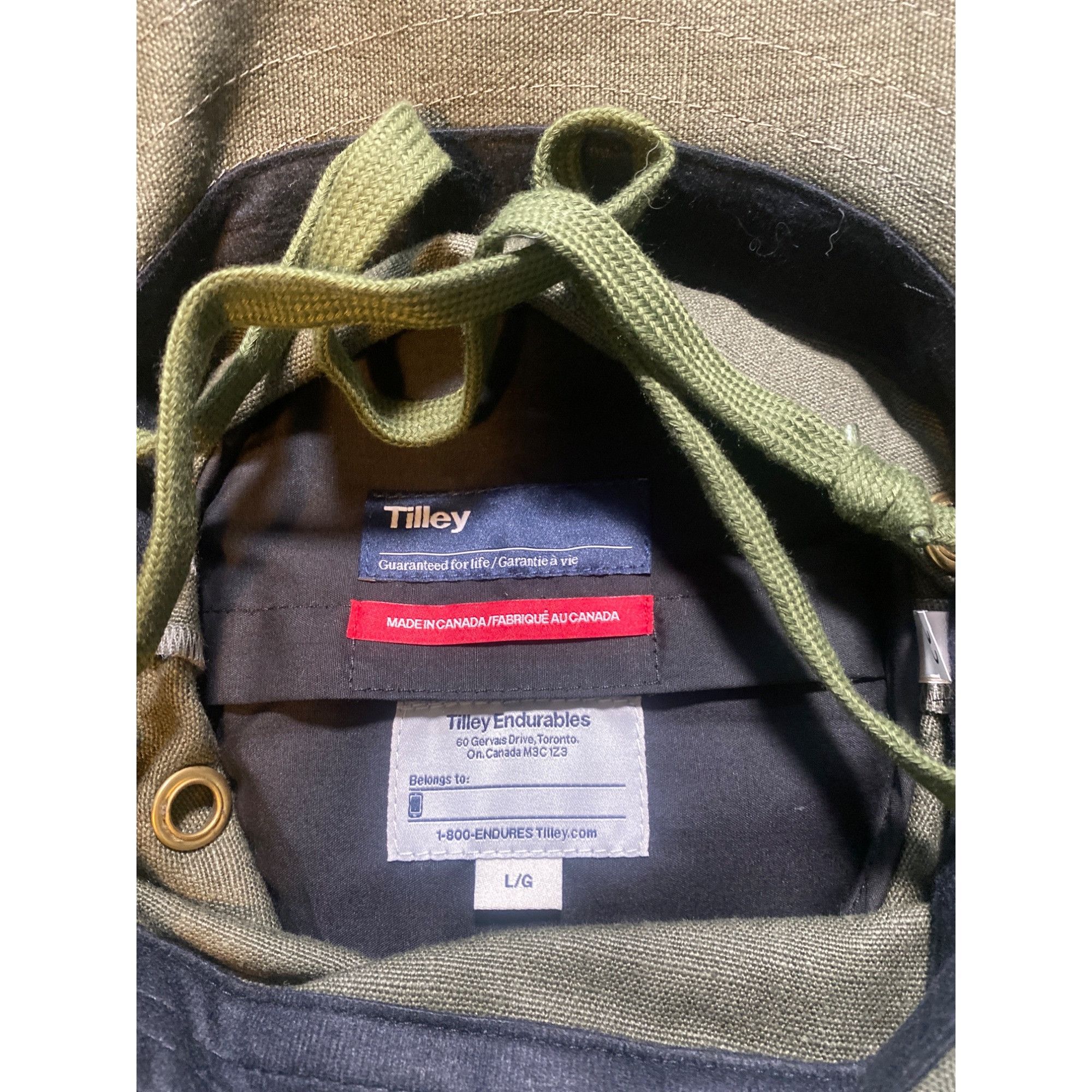 Tilley NWT Tilley Hemp Broad Brim Natural Hat Olive Large MSRP$115 Size ONE SIZE - 14 Thumbnail