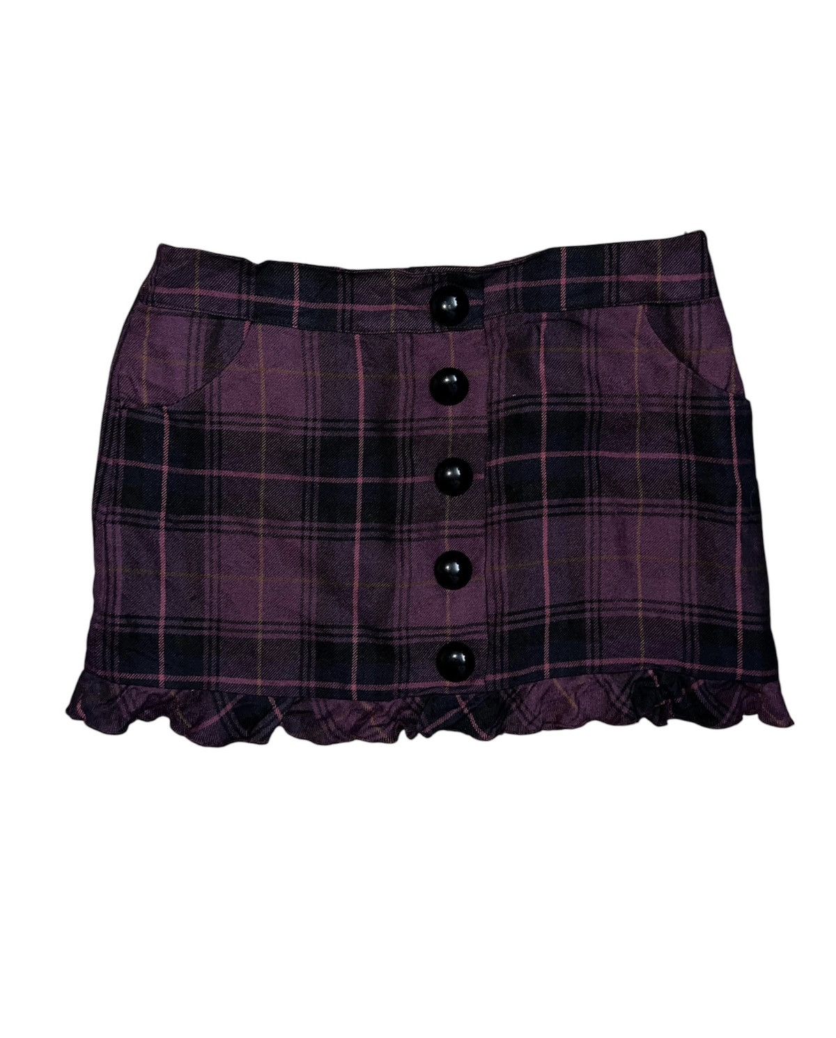 Japanese Brand Y2K Pinky Girl tartan purple skirt 🔮 Size 25" / US 0 / IT 36 - 1 Thumbnail