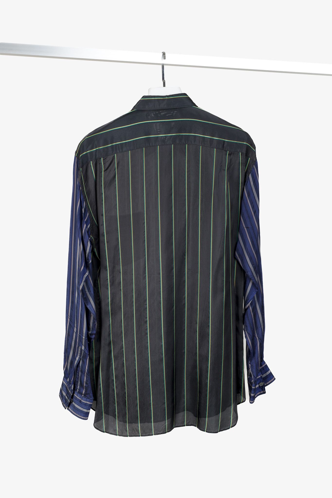 Comme des Garcons Comme des Garçons Shirt Black Multi-Colour Stripe Button Up Size US M / EU 48-50 / 2 - 2 Thumbnail