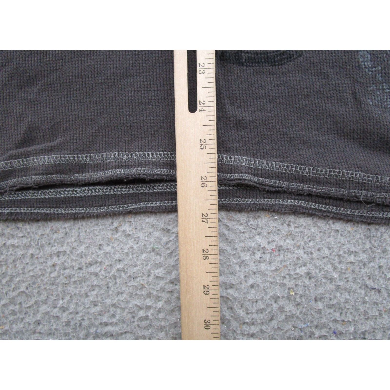 Decree Decree Shirt L/S Henley Thermal Gothic Grunge Gray XL Mens Size US XL / EU 56 / 4 - 5 Thumbnail