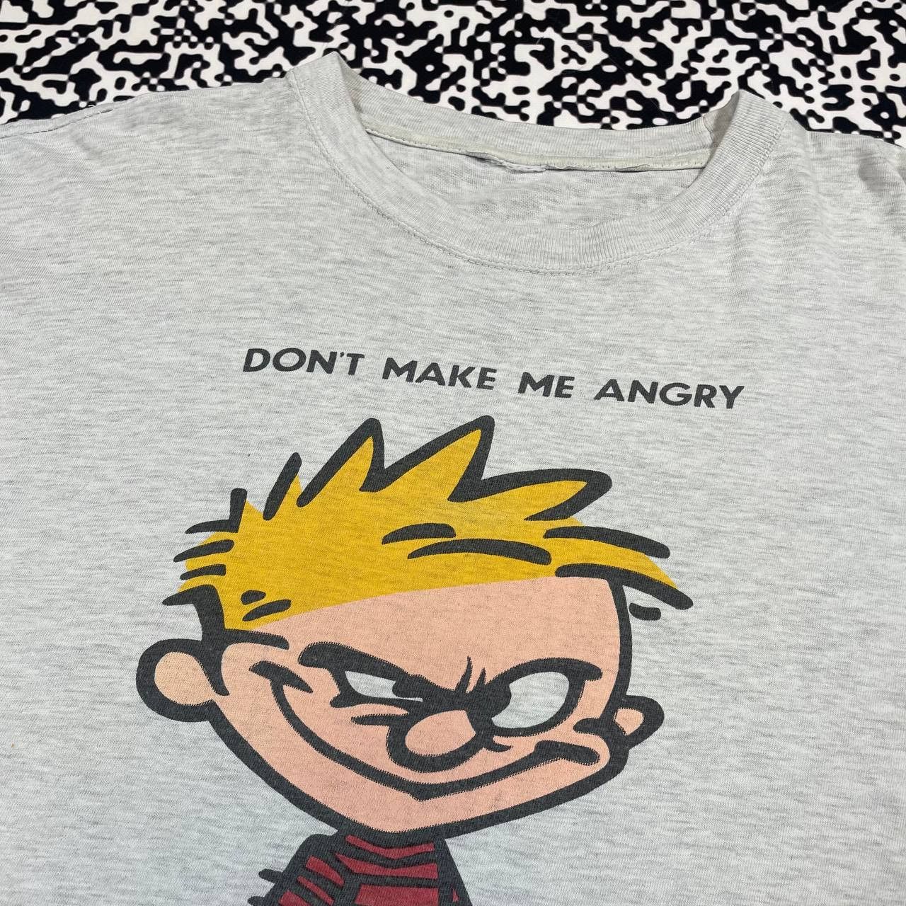 Vintage Vintage 90s Art Humor Dont Make Me Angry Retro T-shirt Size US XL / EU 56 / 4 - 9 Thumbnail