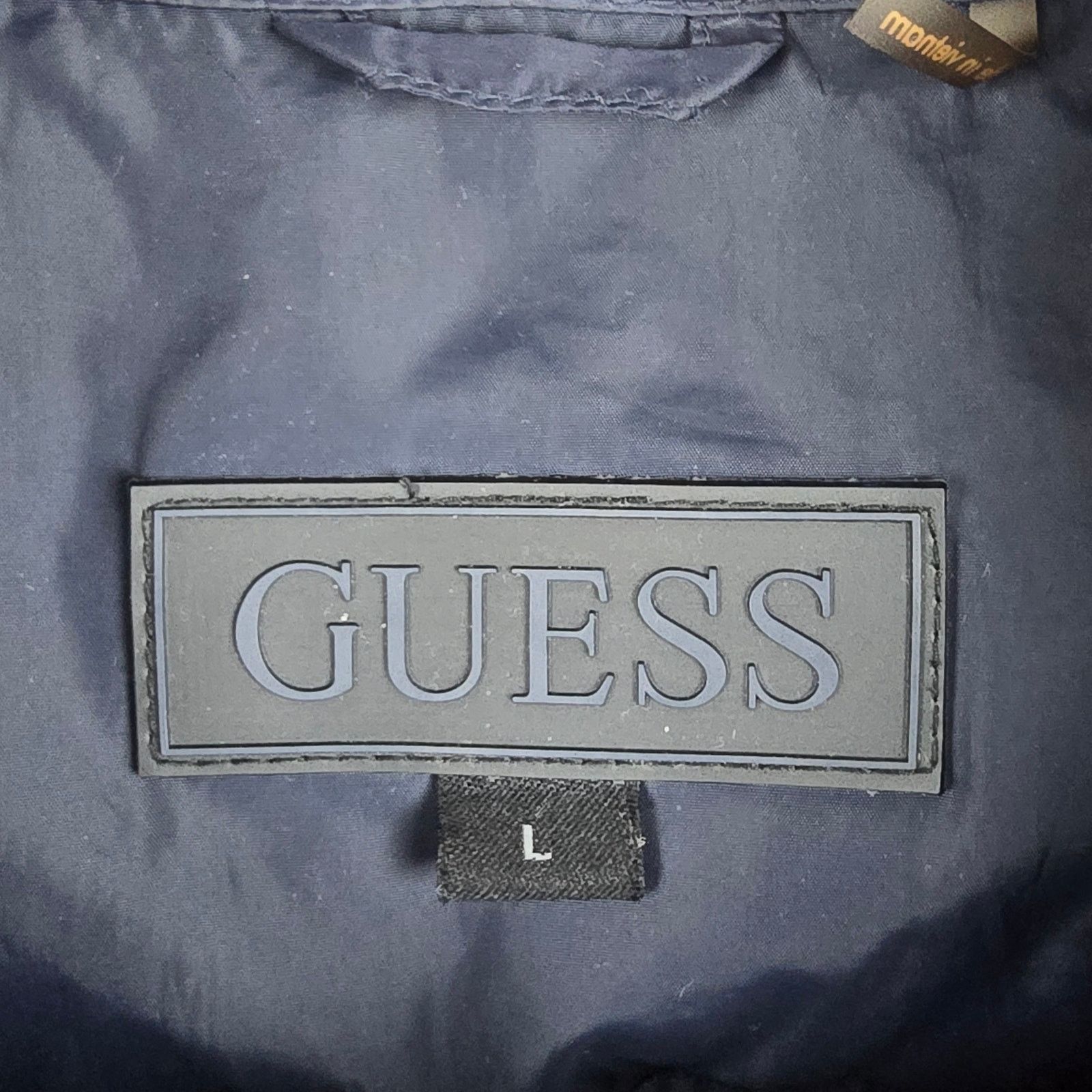 Guess Guess Large Navy Blue Lightweight Puffer Jacket Size US L / EU 52-54 / 3 - 12 Thumbnail