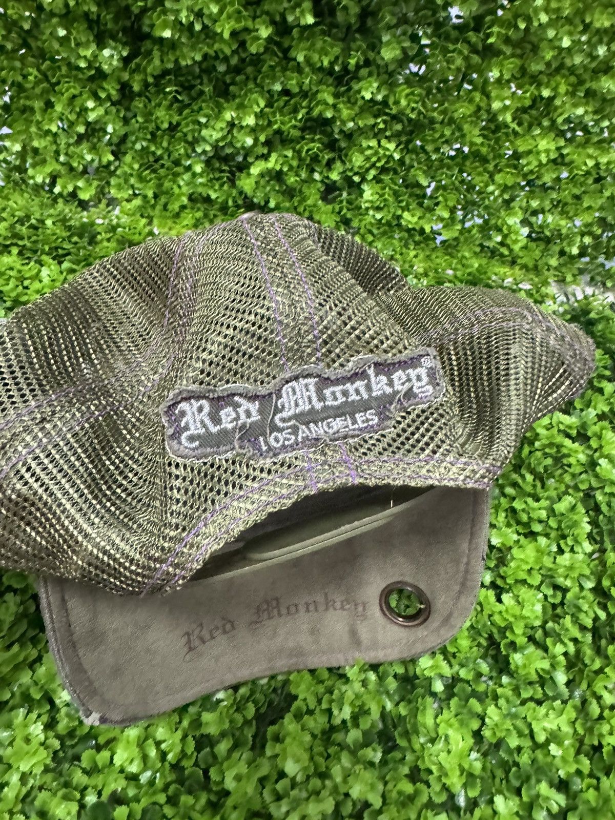 Japanese Brand × Red Monkey Red monkey Los Angels Japanese style Y2K trucker hat cap 🧢 Size ONE SIZE - 9 Thumbnail