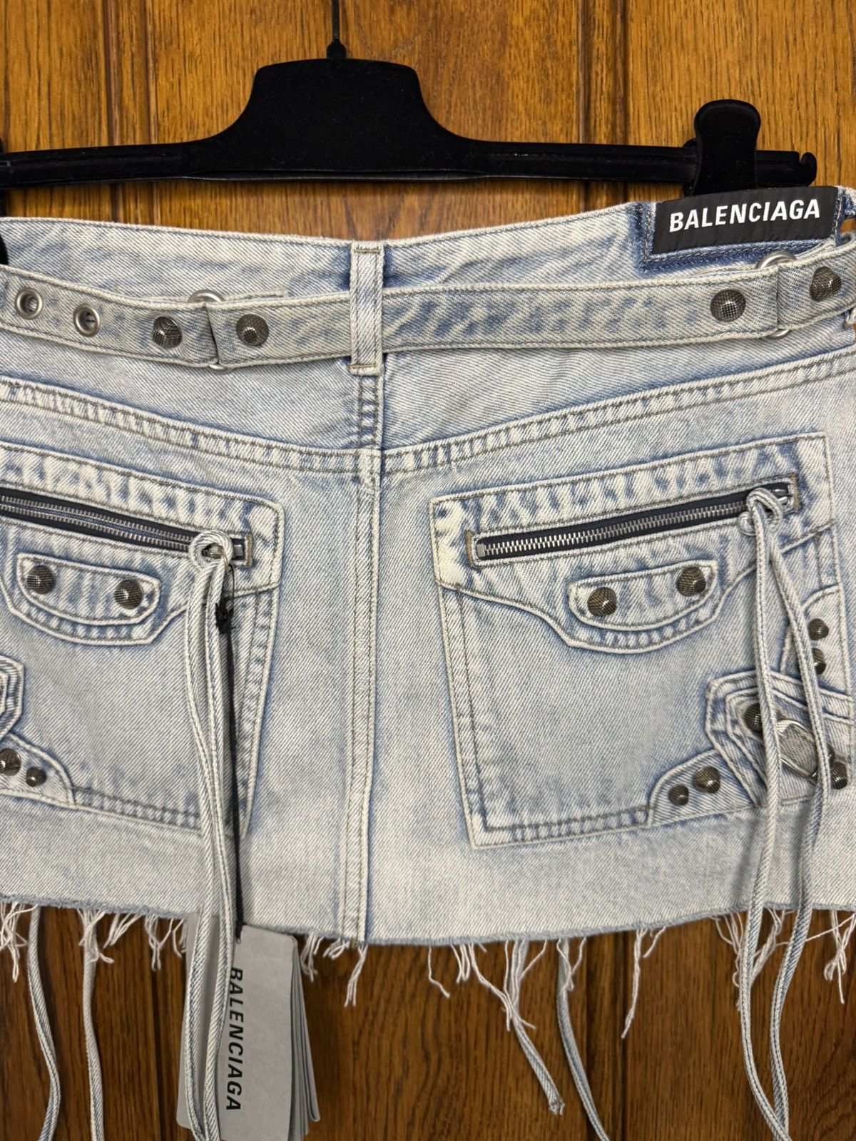 Balenciaga $4k+ FW23 Balenciaga demna studded Cagole skirt Demna grail Size US 30 / EU 46 - 17 Thumbnail