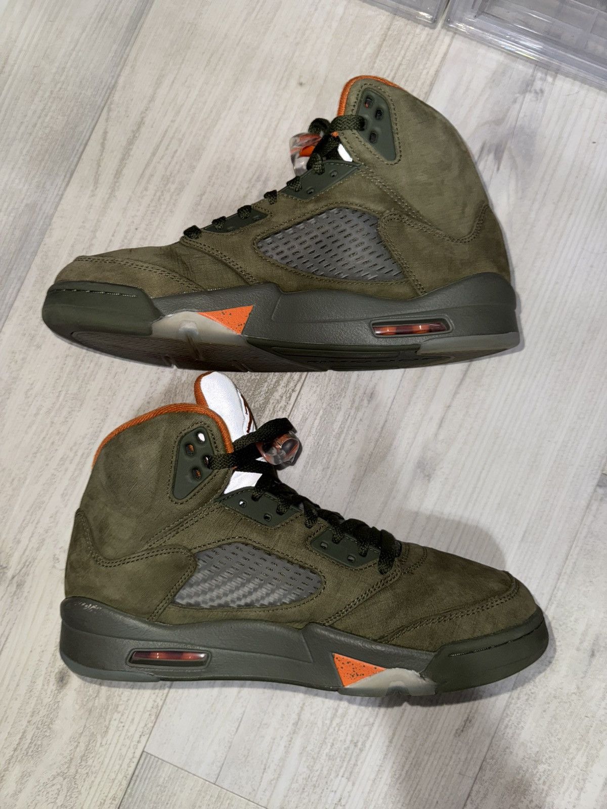 Jordan Brand Air Jordan 5 Retro Olive Green Size US 9 / EU 42 - 3 Thumbnail