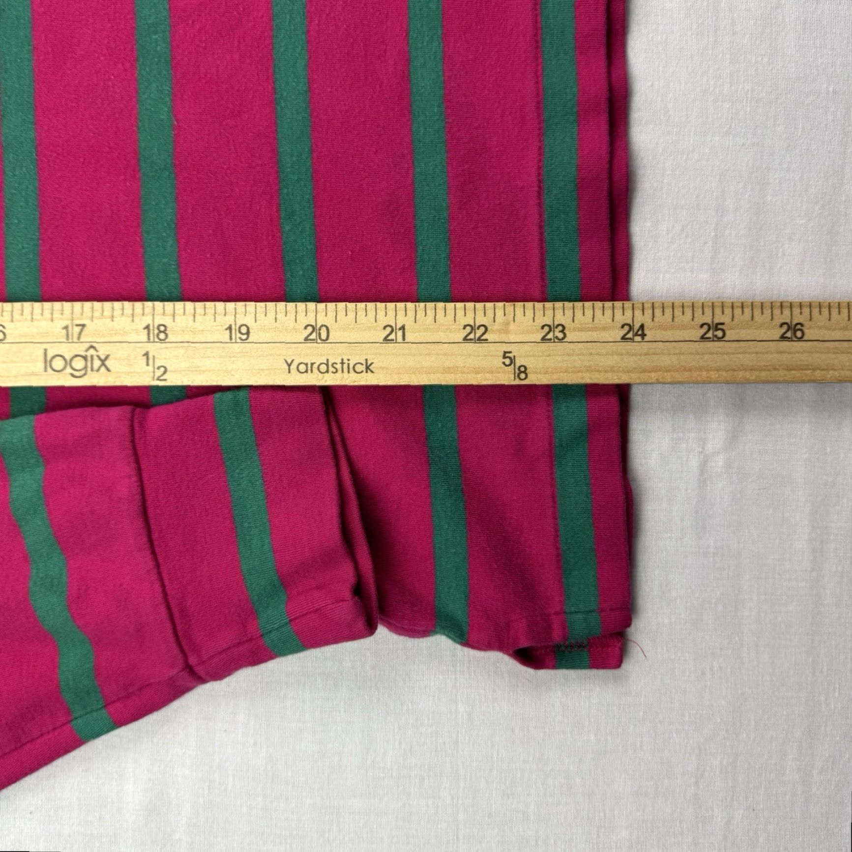 Gap VINTAGE Gap Turtleneck Shirt Womens Medium Pink Striped Long Sleeve 90s Y2K Size M / US 6-8 / IT 42-44 - 7 Thumbnail