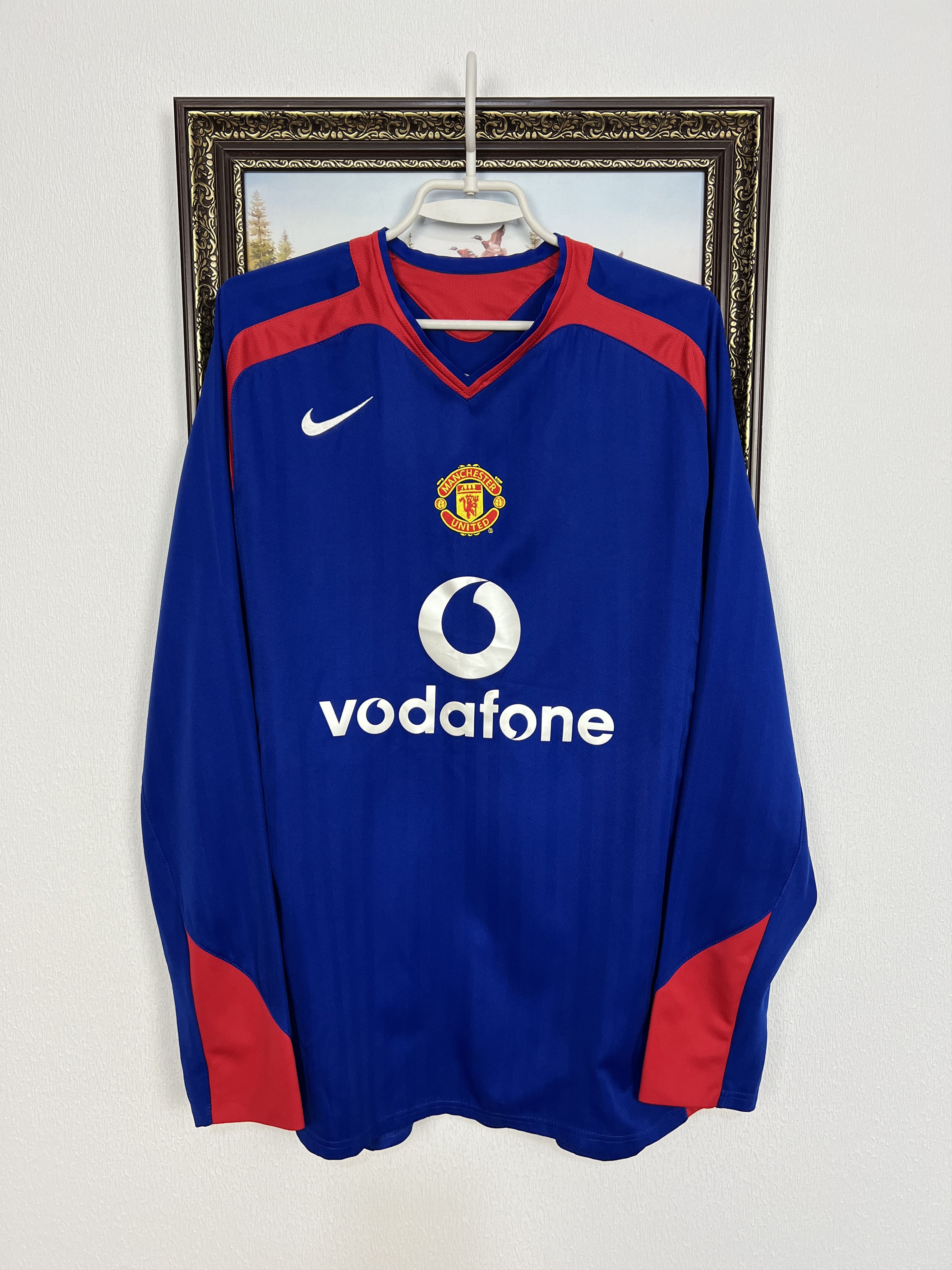 Nike Manchester United football shirt Soccer Long Sleeve Jersey Size US L / EU 52-54 / 3 - 1 Thumbnail