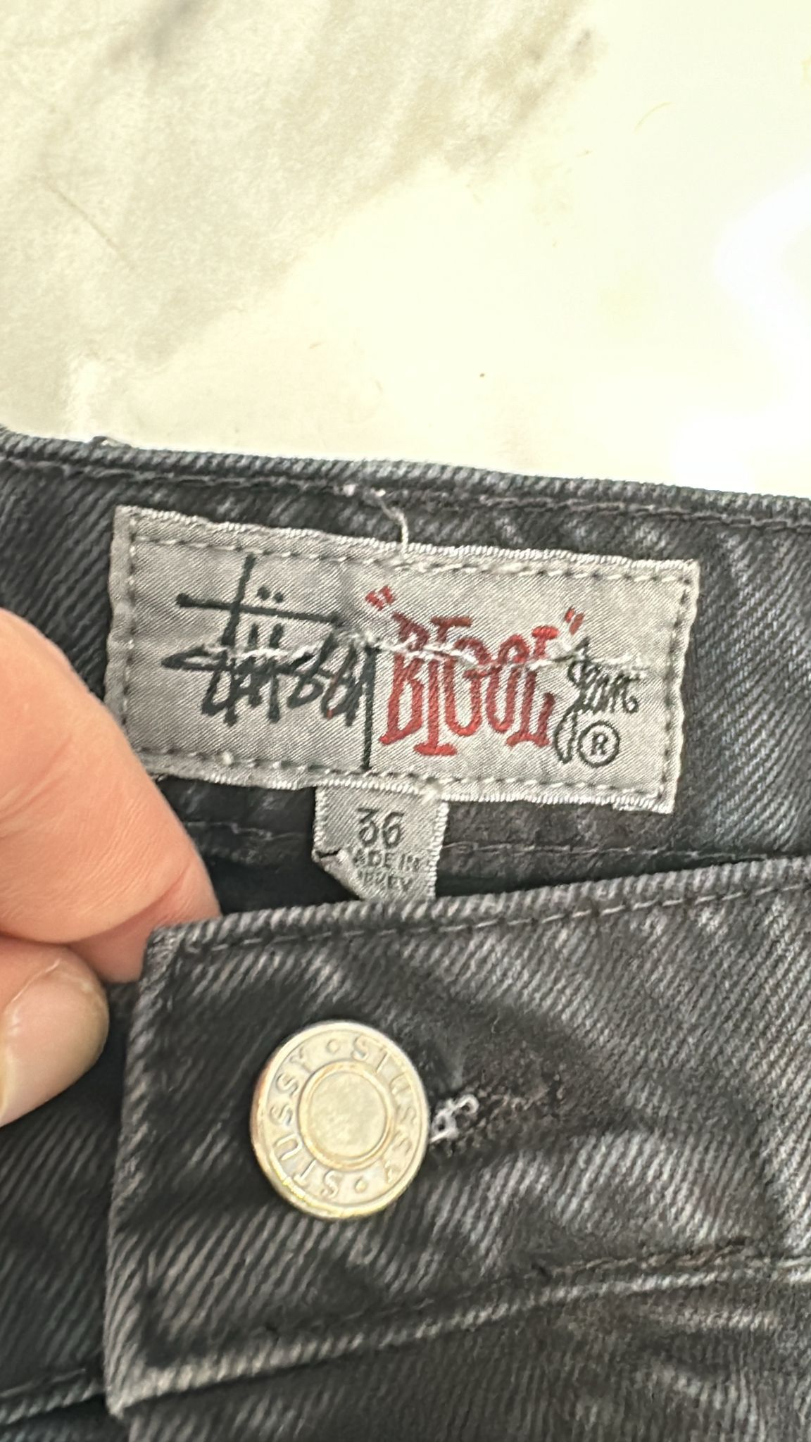 Stussy × Vintage Stüssy Big Ol Jean Black Size 36 Size US 36 / EU 52 - 5 Thumbnail
