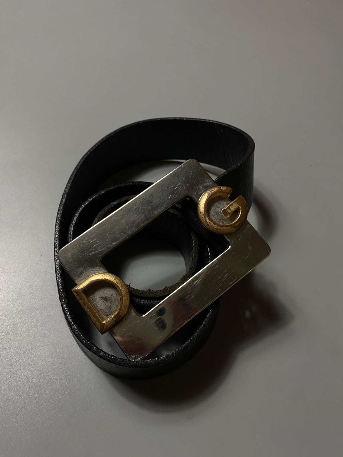 Dolce & Gabbana Black Classic Velvet Silver Tone Metal Buckle Belt main image 0