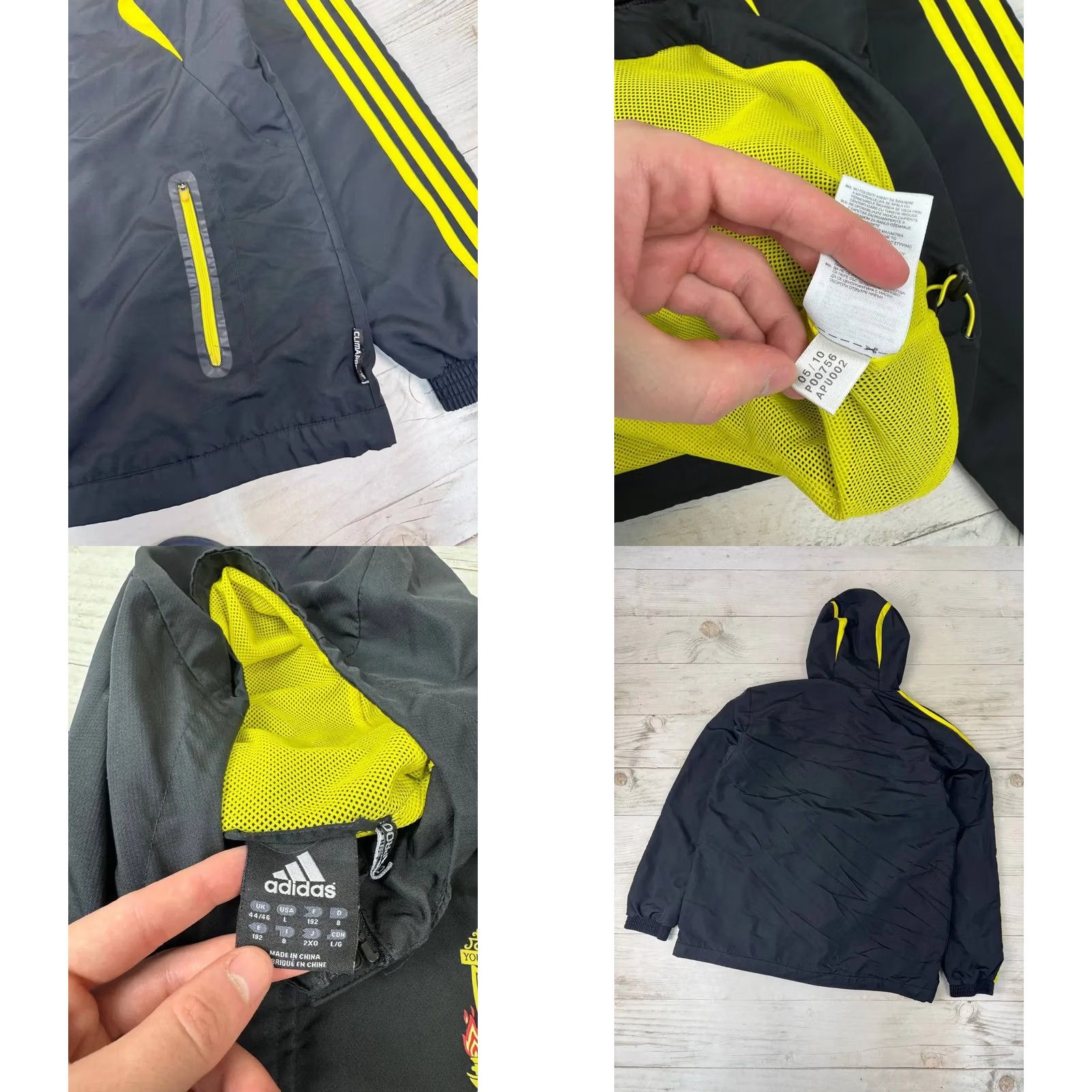 Adidas VINTAGE Adidas Liverpool 2010 2011 Windbreaker Track Jacket Men Size L Black Adidas Liverpool Track Jacket Men L Black 2010s 2011 Mens Size US L / EU 52-54 / 3 - 8 Thumbnail