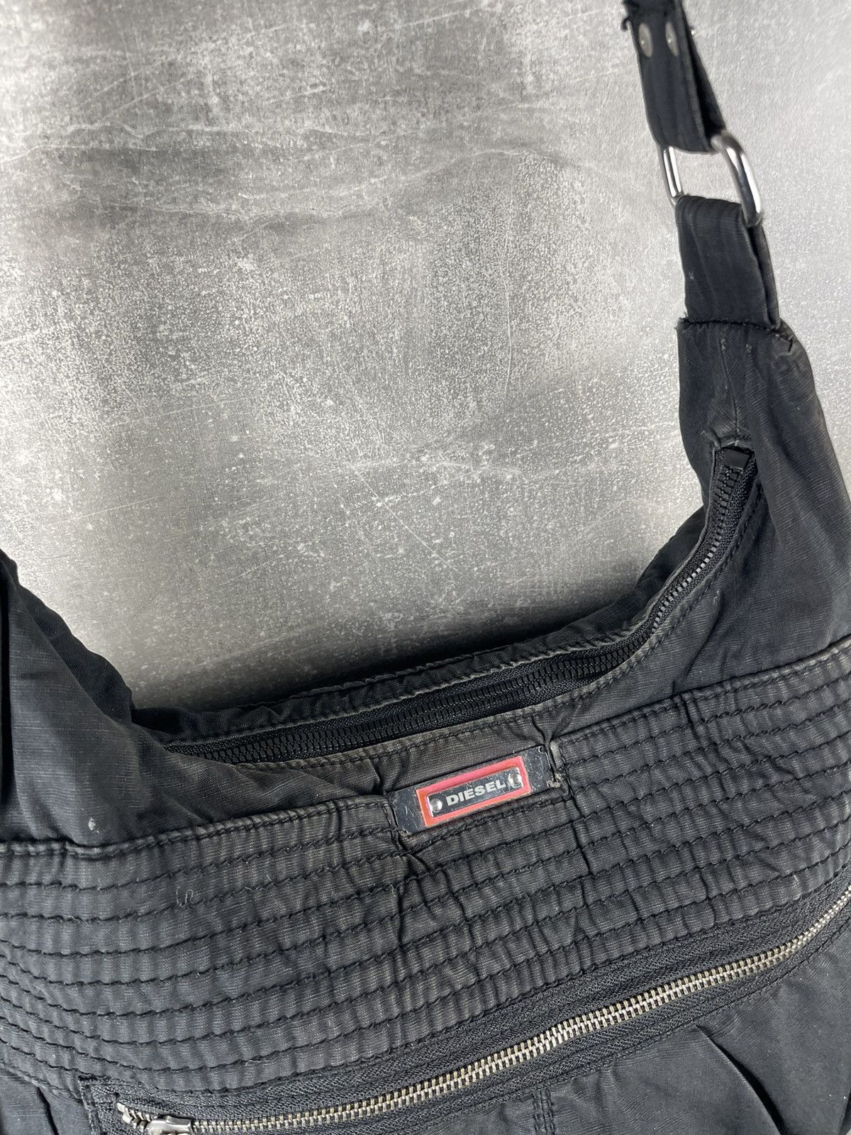 Diesel Diesel Vintage Cotton Top Zip Harajuku Shoulder Bag 2000s Size ONE SIZE - 4 Thumbnail