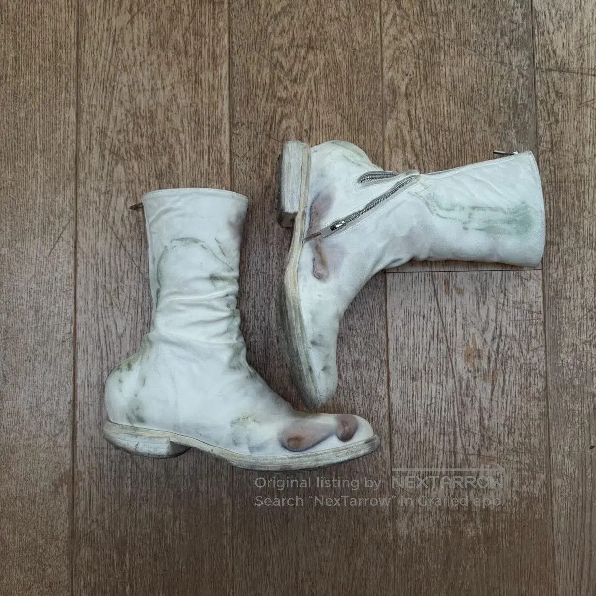 Carol Christian Poell CCP Titanium Back Boots. Size US 8 / EU 41 - 4 Thumbnail