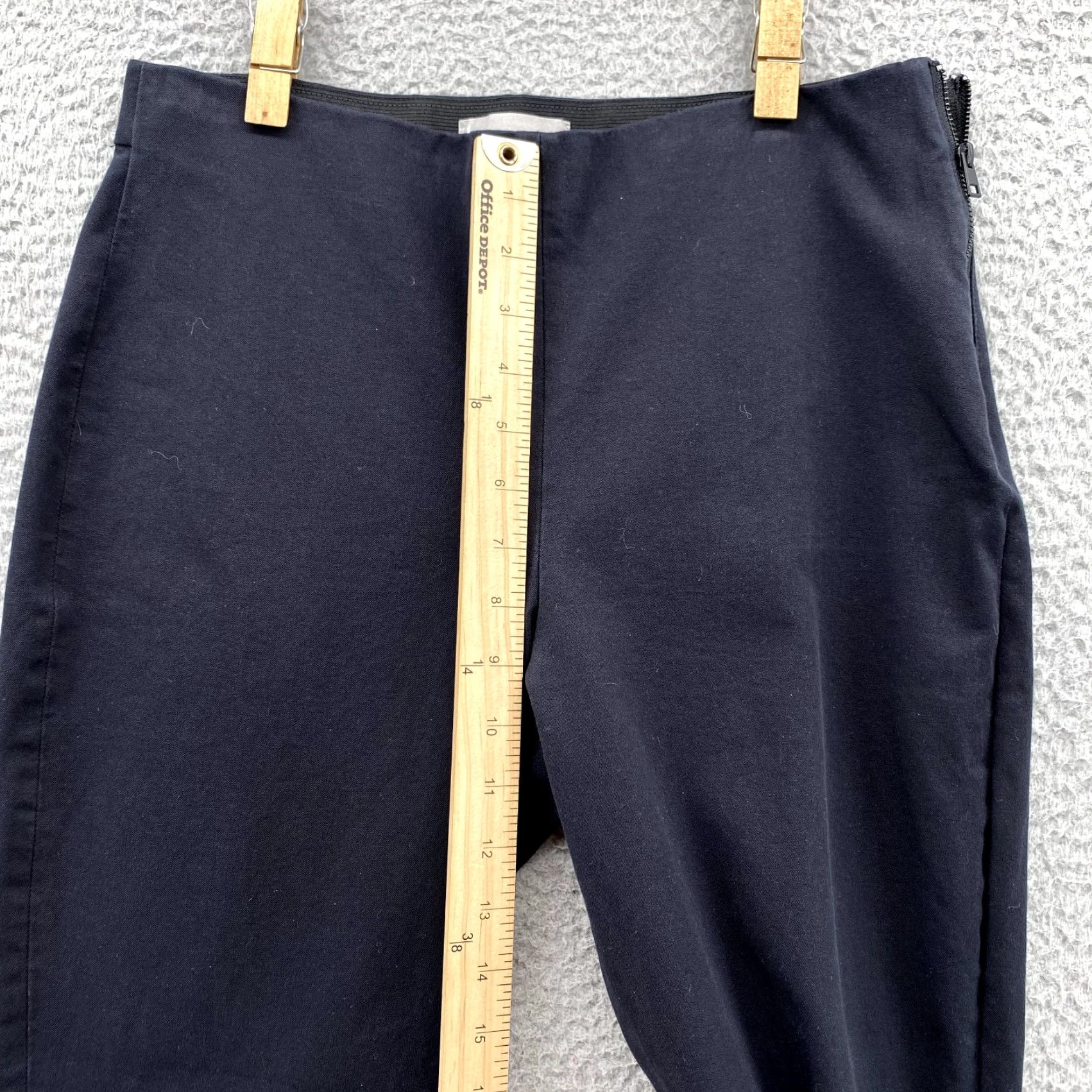Everlane Everlane Pants Women Adult 8 Black Ankle Mid Rise Stretch Side Zip Size 30" / US 8 / IT 44 - 5 Thumbnail