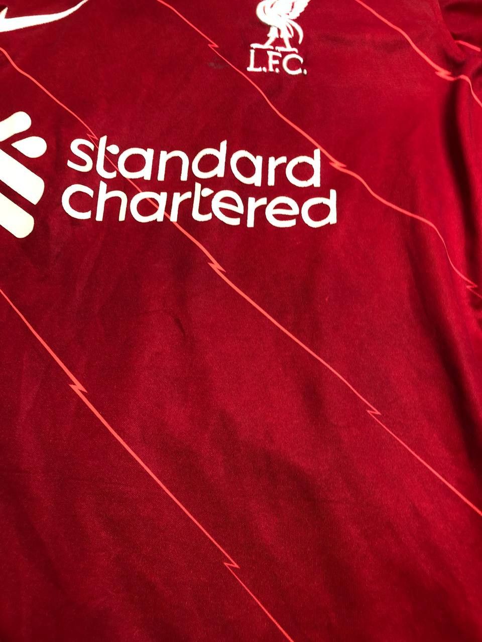 Nike T-Shirt Nike logo L.F.C. red Y2K Vintage Jerseys Size US S / EU 44-46 / 1 - 14 Thumbnail