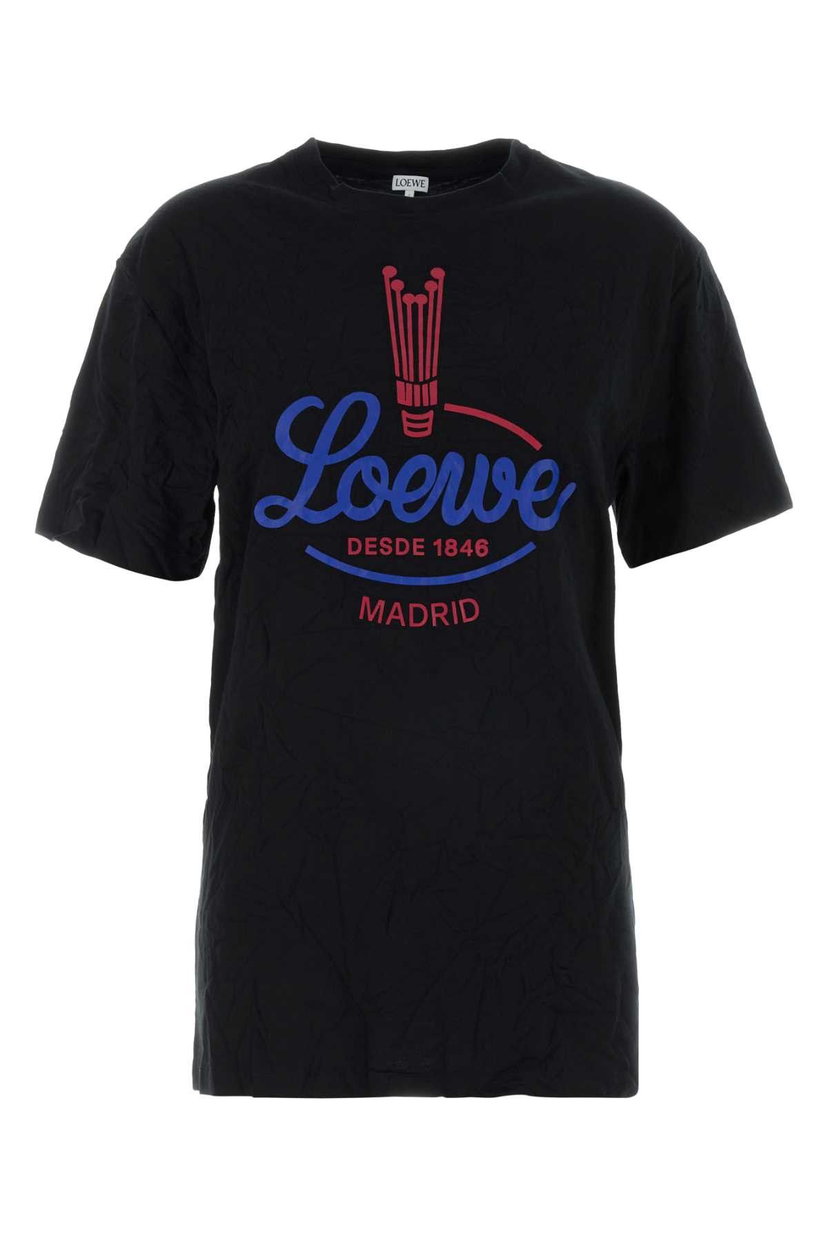 Loewe Black Jersey T-Shirt Size XS / US 0-2 / IT 36-38 - 1 Thumbnail