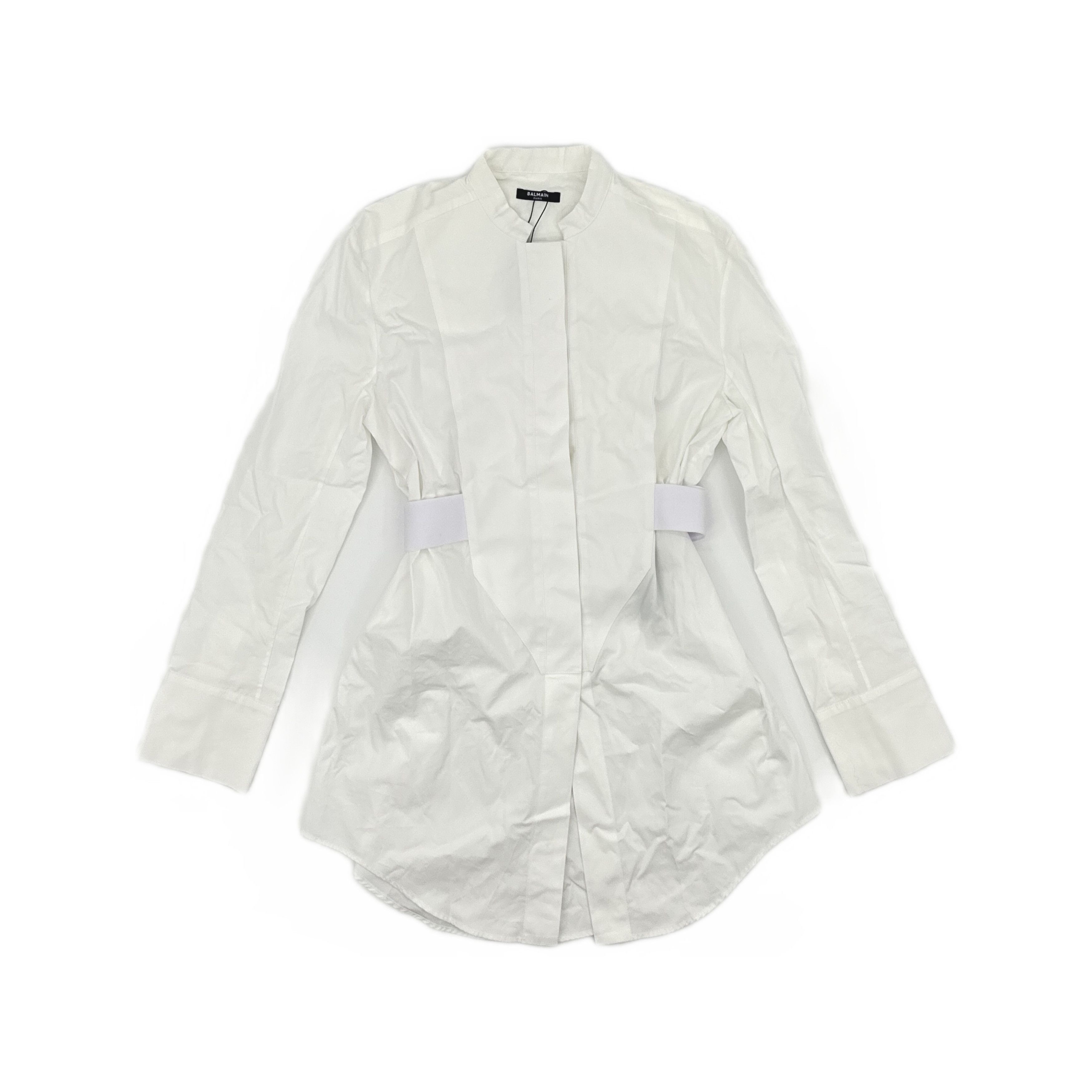 Balmain Balmain Elastic Waist Button Up Shirt Size 38 Size S / US 4 / IT 40 - 1 Thumbnail