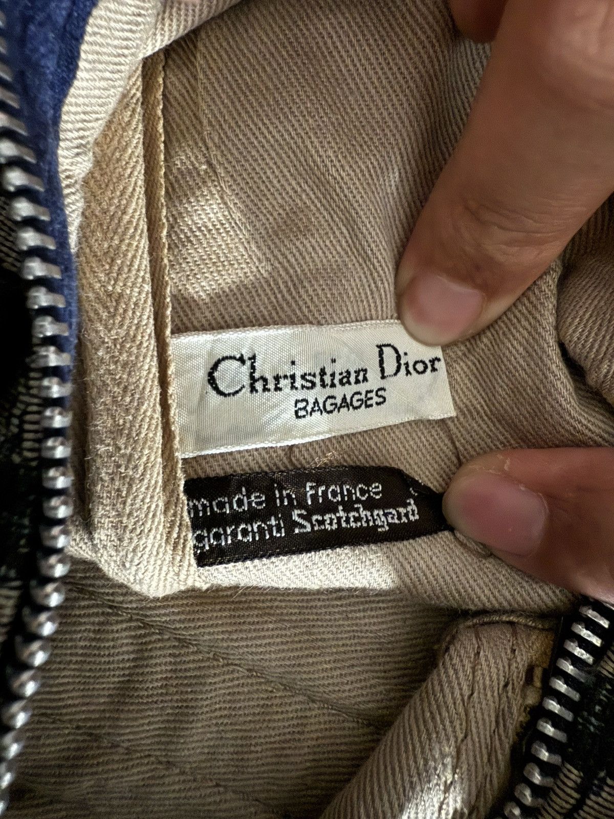 Dior Vintage Christian Dior Dark Blue Monogram Small Duffle Bag Size ONE SIZE - 13 Thumbnail
