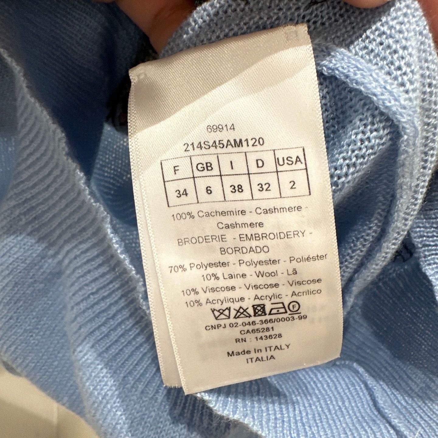 Dior 34 Christian Dior Star Map Cashmere Sweater mar495 Size XS / US 0-2 / IT 36-38 - 4 Thumbnail