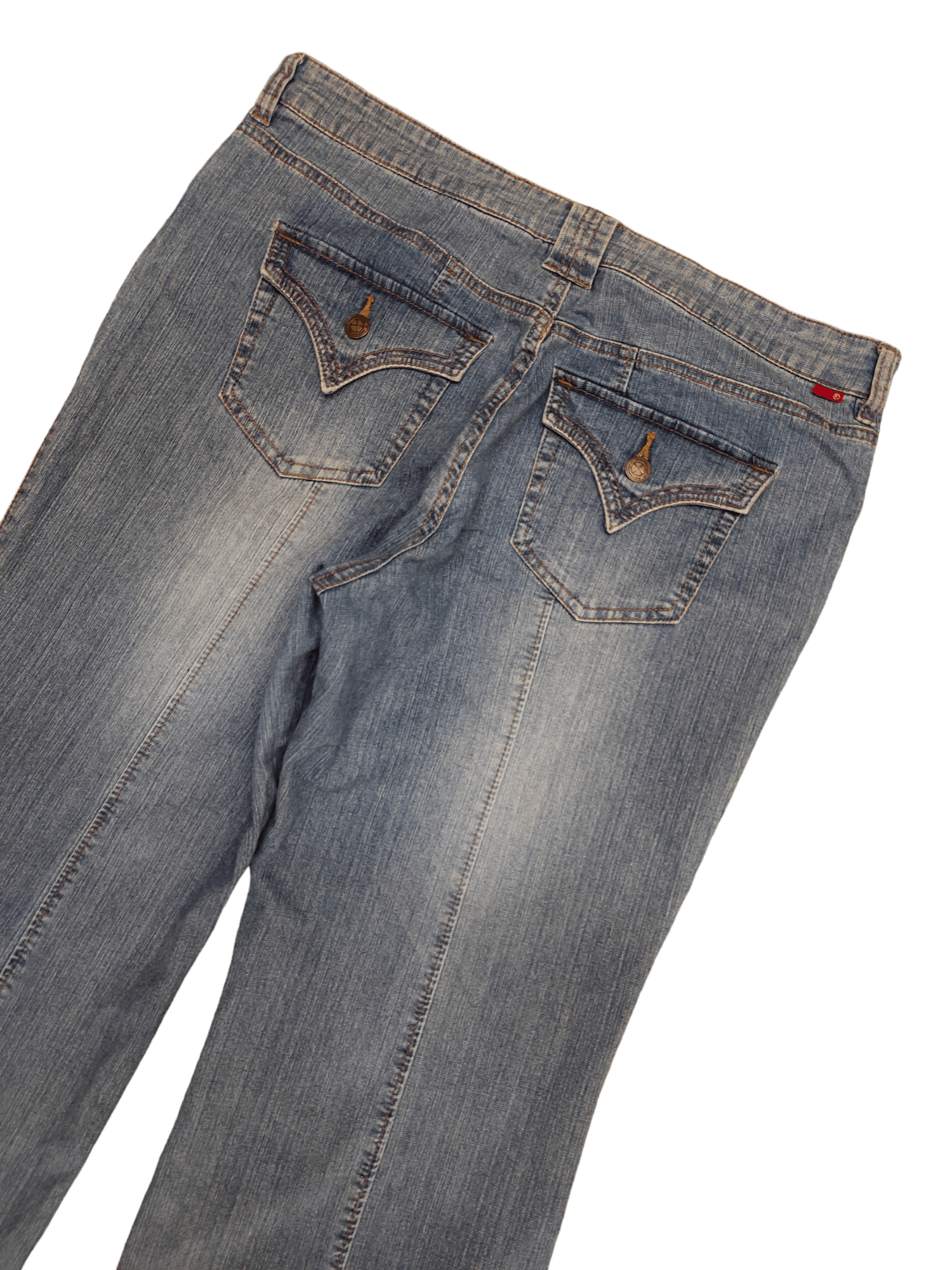 If Six Was Nine Flare Baggy Advantage Bondage Denim Bootcut Wide Leg Y2k Size US 34 / EU 50 - 12 Thumbnail