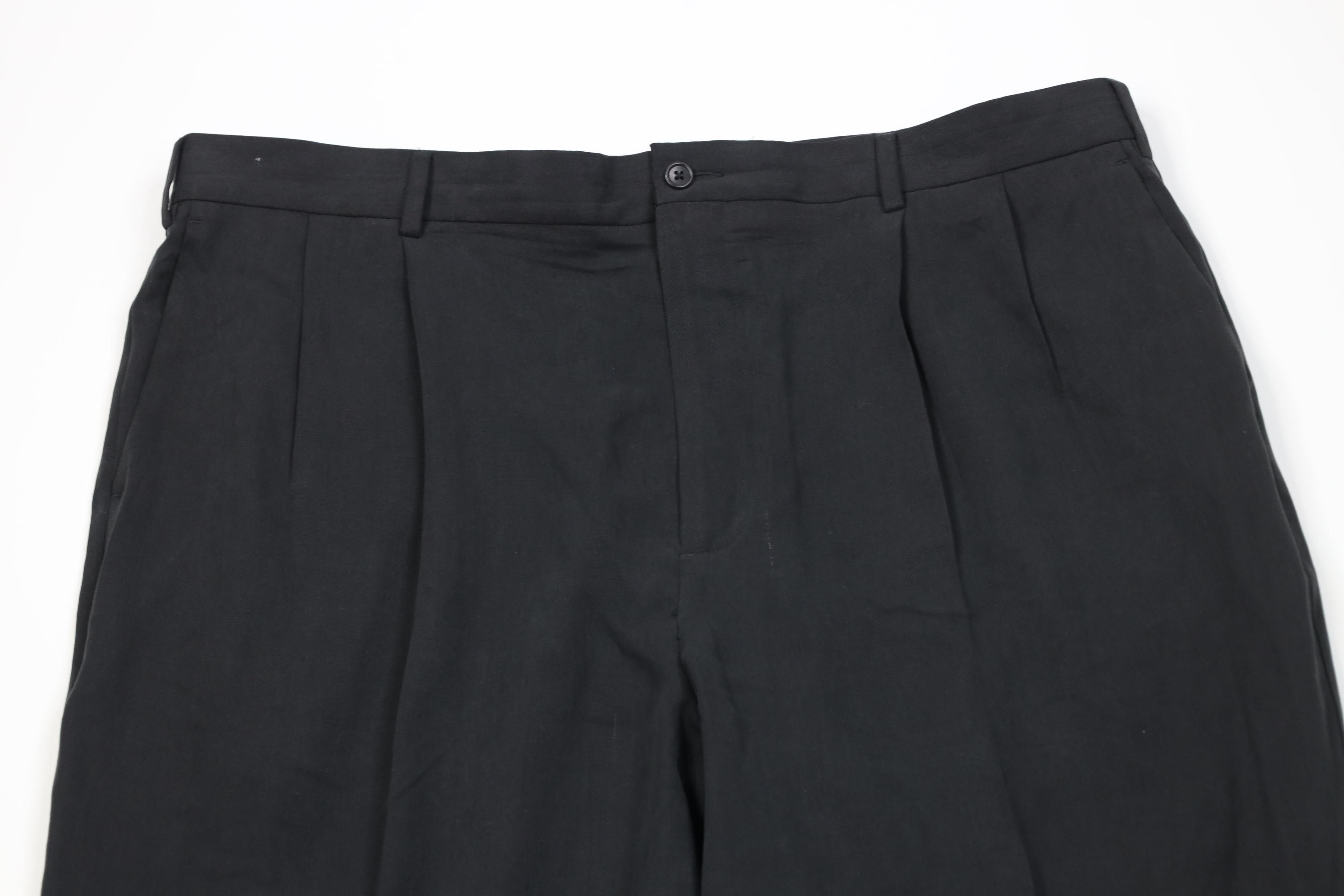 Nautica Vintage 90s Nautica Rigger Linen Wide Leg Chino Pants Black Size US 40 / EU 56 - 2 Thumbnail