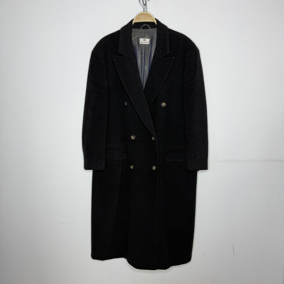 Etienne Aigner Vintage Etienne Aigner Trench Coat Double Breasted Wool Size US L / EU 52-54 / 3 - 1 Thumbnail