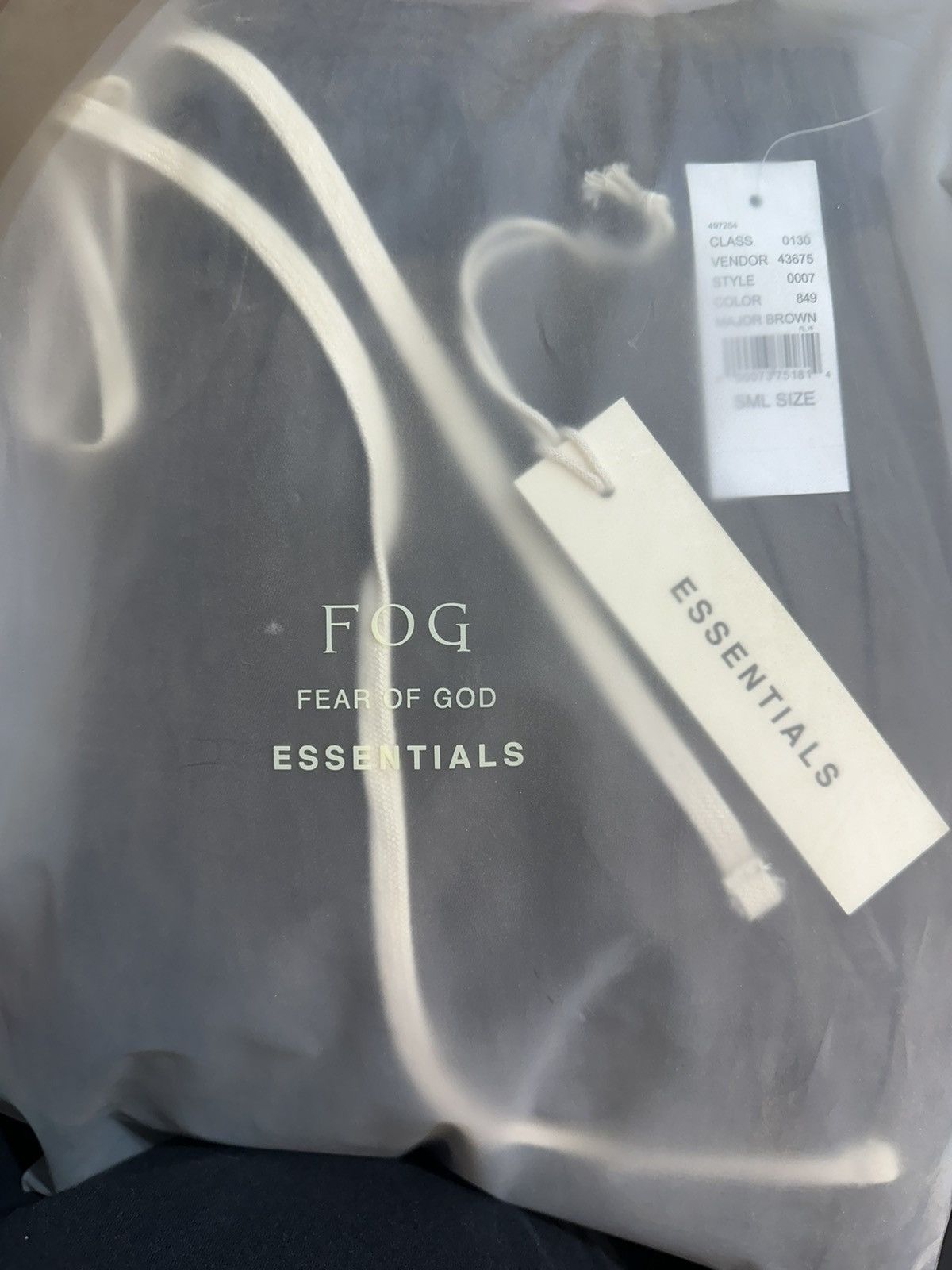 FOG Essentials Drawstring Trouser Zipper Pants Fear Of God Size US 29 - 6 Thumbnail