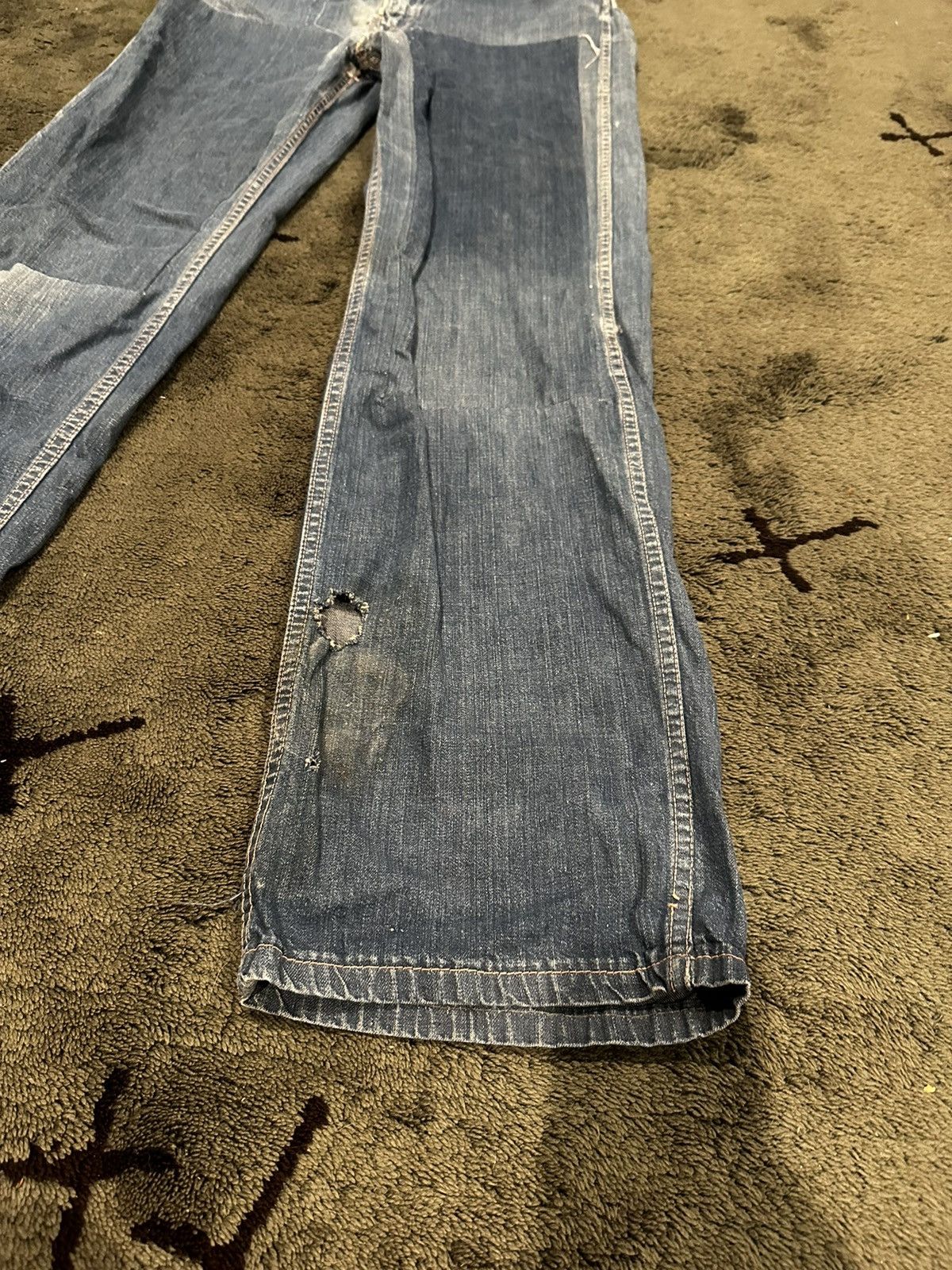 Lee × Levi's × Vintage Vintage 1960’s Big Smith Distressed and Repaired Denim Size US 30 / EU 46 - 8 Thumbnail