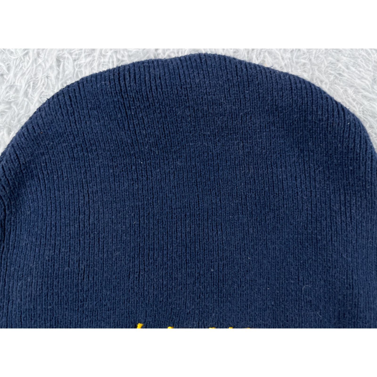 Vintage Outdoor Cap Lions Beanie Toque Adult One Size Blue Yellow Knit Embroidered Acrylic Cap Sports Hat Mens|Womens|Unisex Size ONE SIZE - 3 Thumbnail