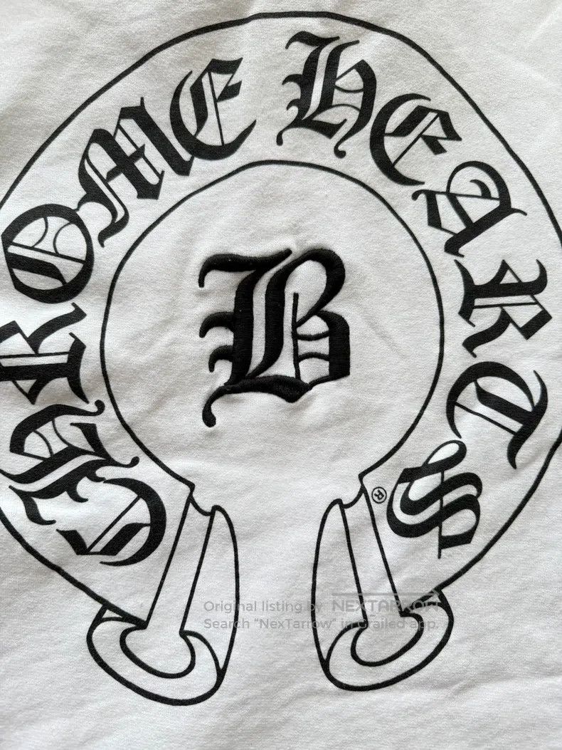 Chrome Hearts Chrome Hearts Size M White bella co-branded hooded sweater Size US M / EU 48-50 / 2 - 3 Thumbnail