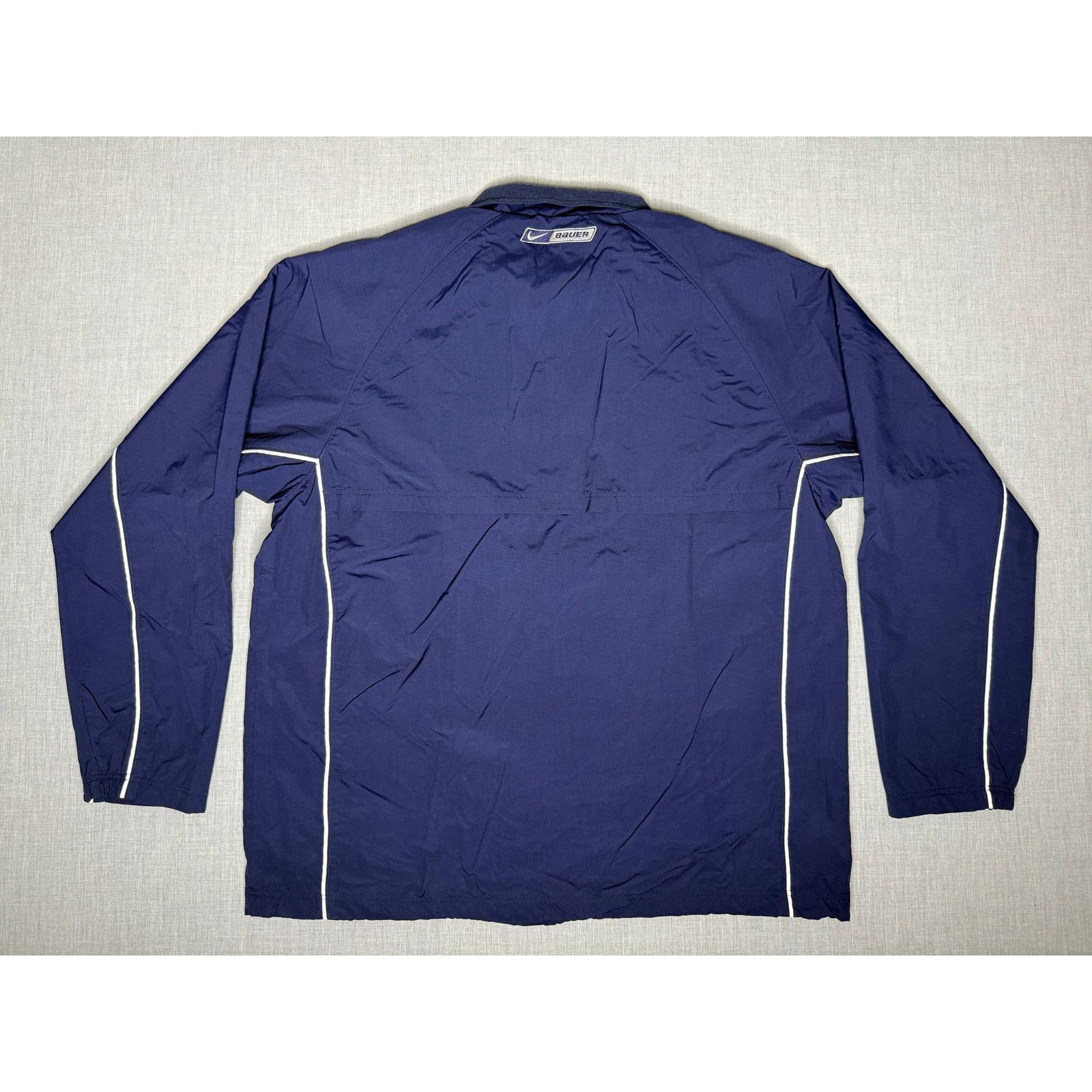 Nike × Vintage Vintage Y2K Nike Bauer Full Zip Lined Windbreaker Jacket 2XL Size US XXL / EU 58 / 5 - 2 Thumbnail