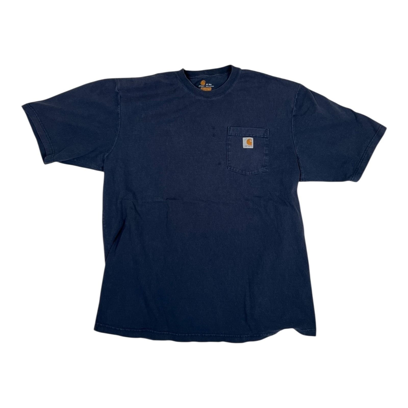Carhartt Vintage Carhartt Blue Pocket Tee T-Shirt Size XL Tall Loose Size US XL / EU 56 / 4 - 1 Thumbnail
