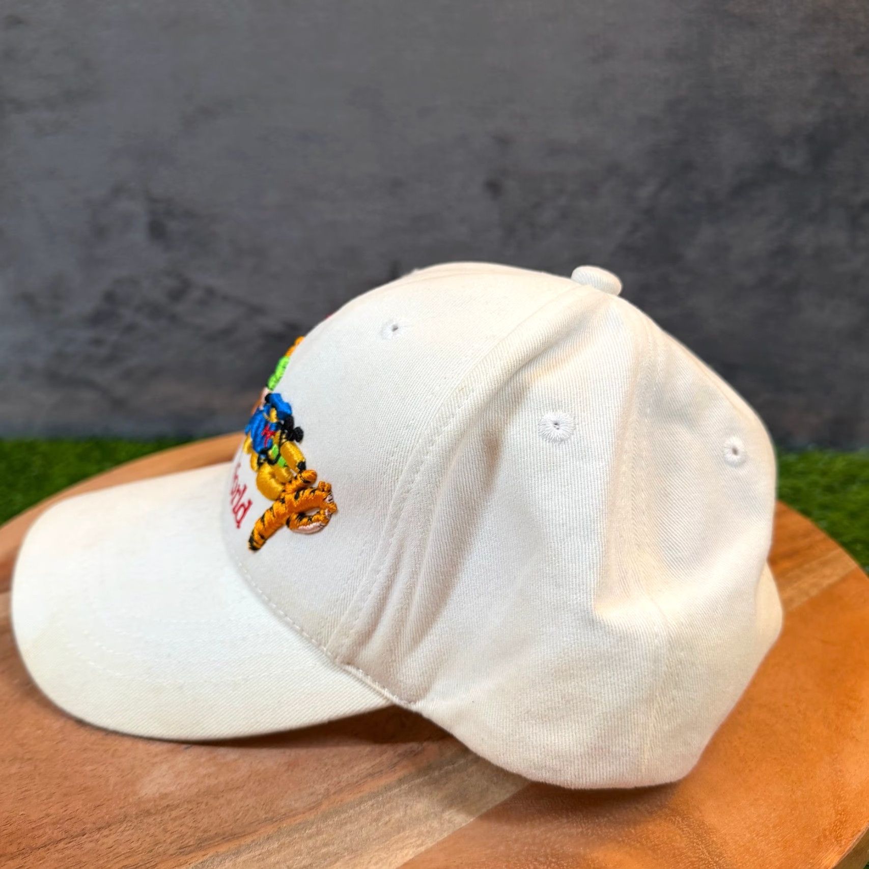 Mickey Through The Years Snapback One Size White Vintage Goofy Hat Co Mickey VINTAGE Walt Disney World Snapback Hat Embroidered Mickey  main image 2