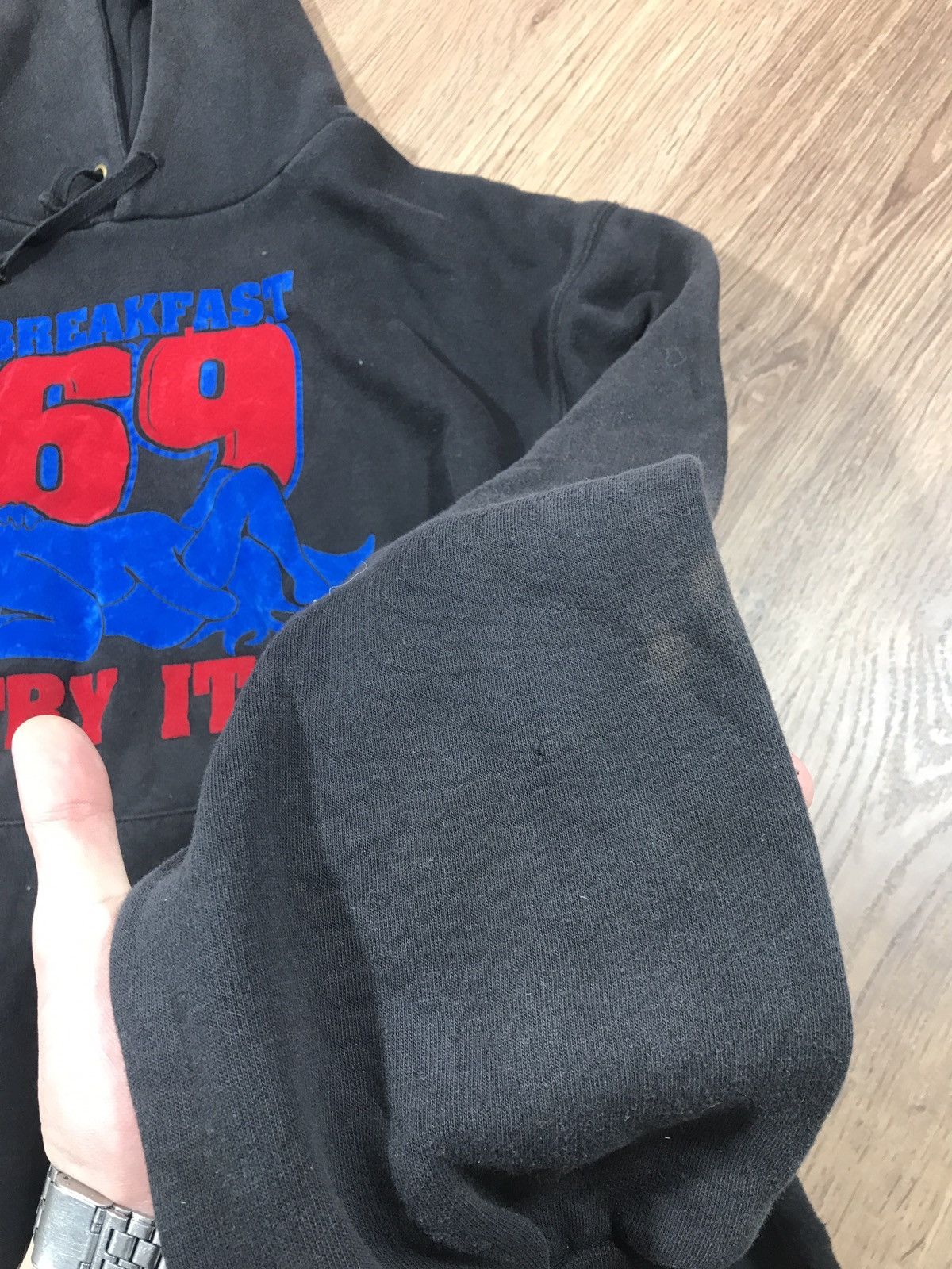 Vintage Vintage Hoodie Breakfast 69 Size US XL / EU 56 / 4 - 5 Thumbnail