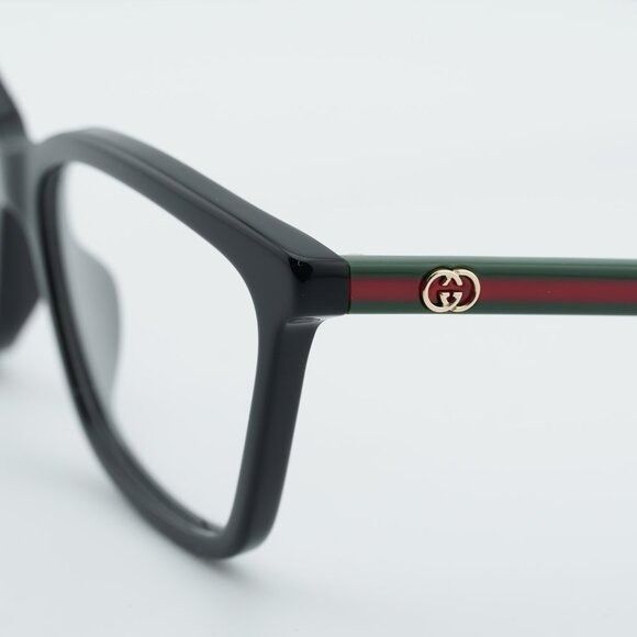 Gucci Gucci GG1989O 001 Square Eyeglasses - Black 56mm Size ONE SIZE - 9 Thumbnail