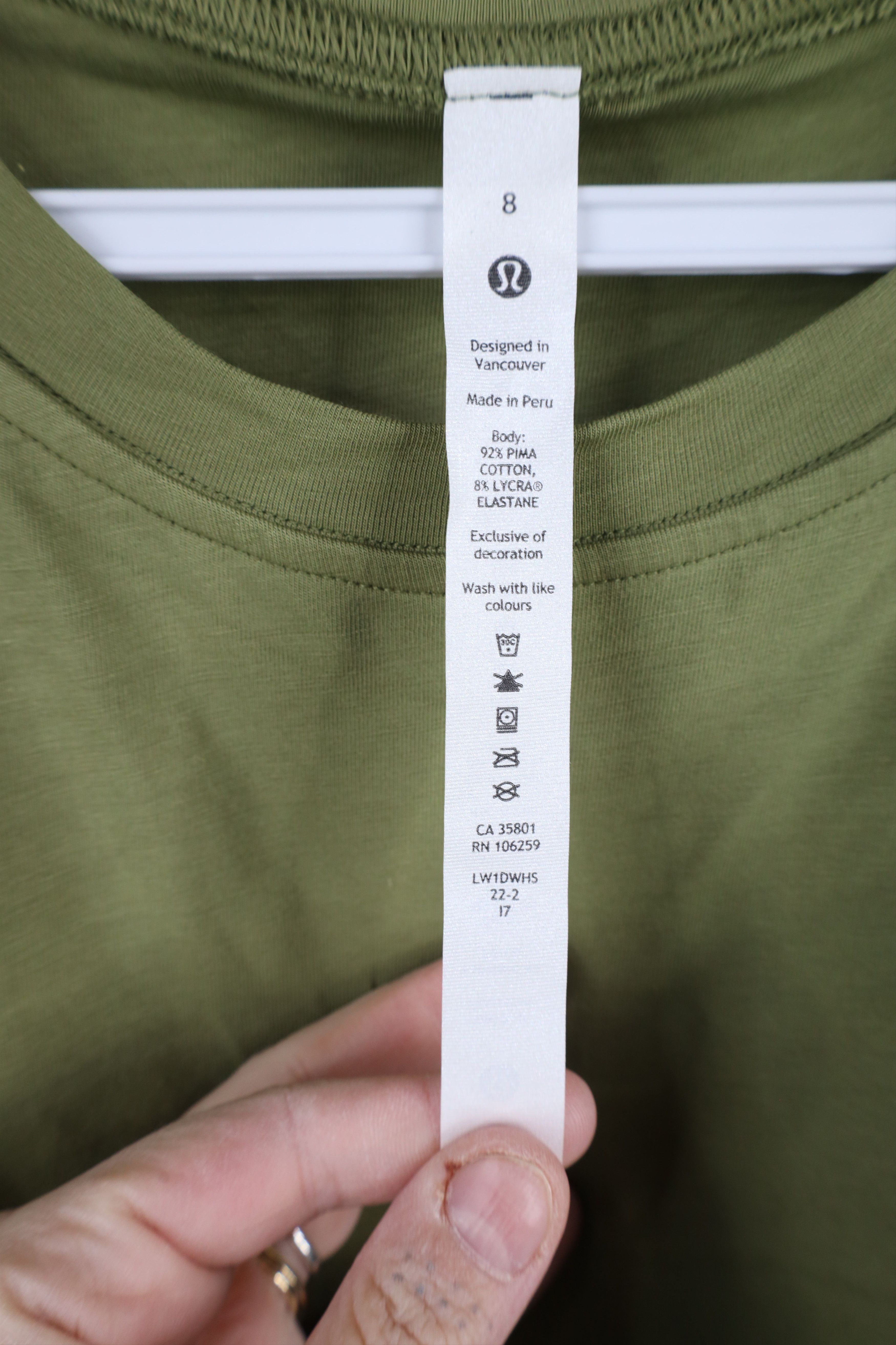 Lululemon × Vintage Lululemon Cotton Stretch Wrap T-Shirt Dress Bronze Green Size M / US 6-8 / IT 42-44 - 4 Thumbnail
