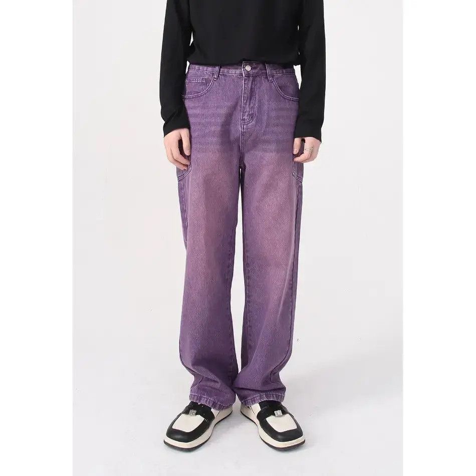 Japanese Brand Loose straight leg hip-hop jeans Size US 32 / EU 48 - 4 Thumbnail
