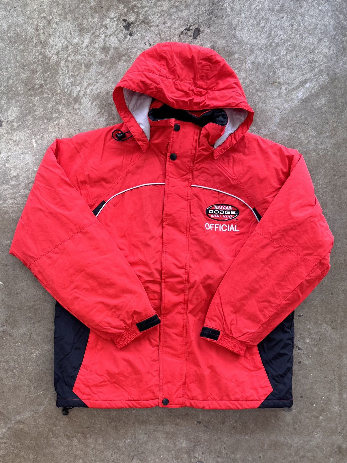 Vintage Vintage NASCAR Dodge Official Gear Hooded Jacket Medium Size US M / EU 48-50 / 2 - 3 Thumbnail