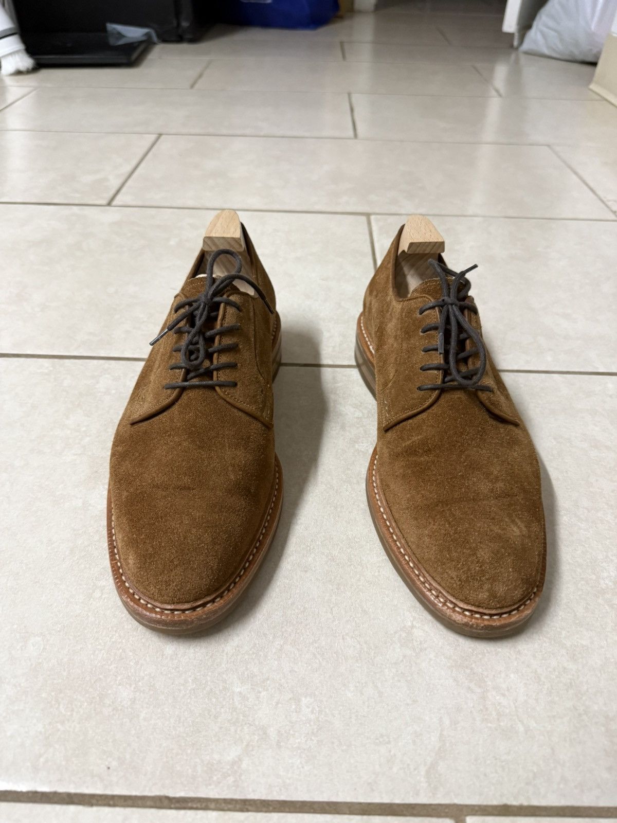 Carmina Carmina Suede Derby Shoes in a size 6.5 US/5.5 Uk Size US 6.5 / EU 39-40 - 1 Thumbnail