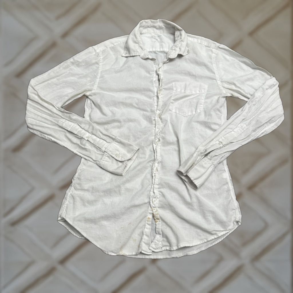 Bonobos Bonobos Slim Fit Button Down Shirt Mens XS White Long Sleeve Cotton Casual Size US XS / EU 42 / 0 - 1 Thumbnail