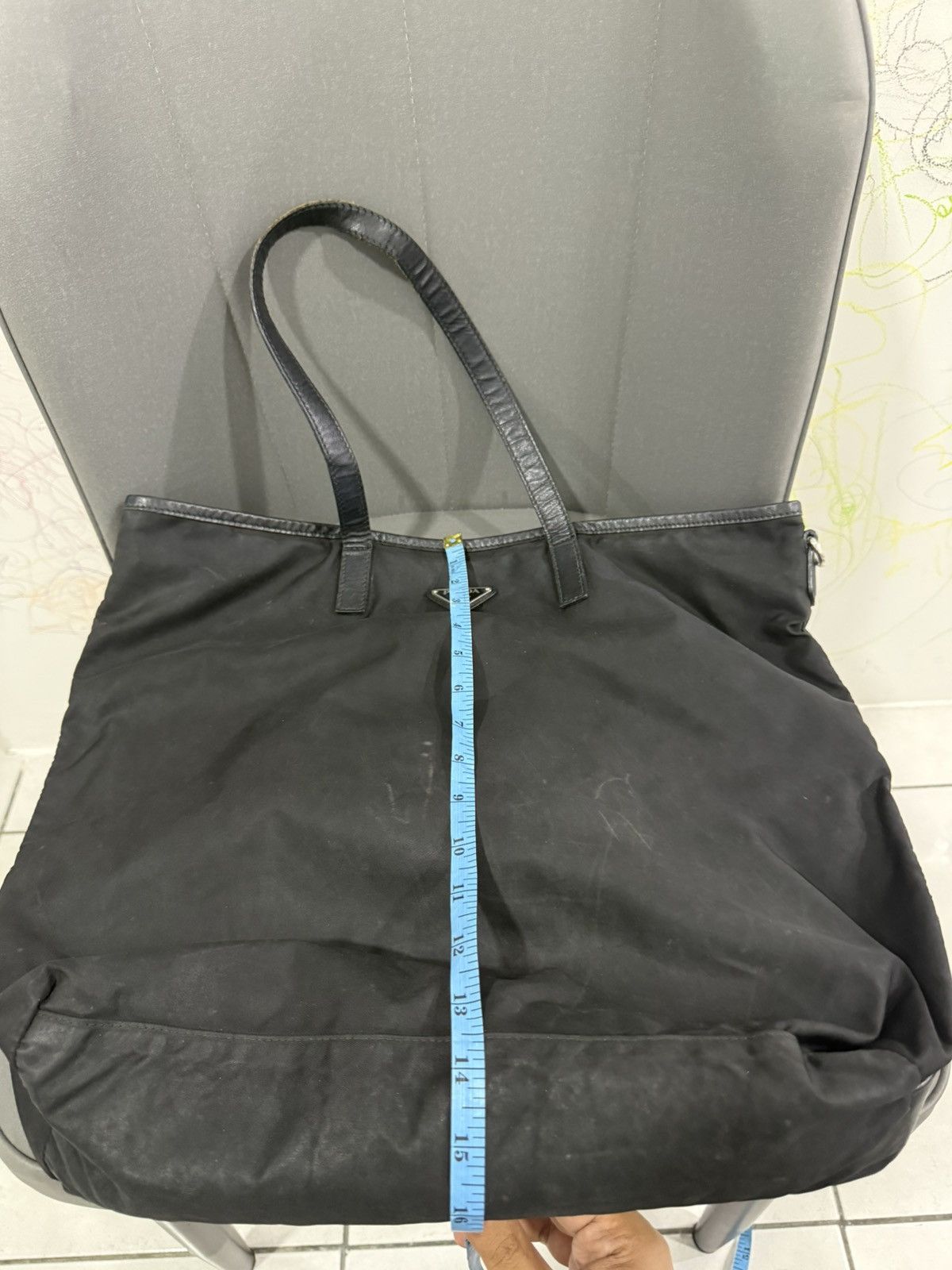 Prada Vintage Prada Black Medium Robot Tote Bag Size ONE SIZE - 18 Thumbnail