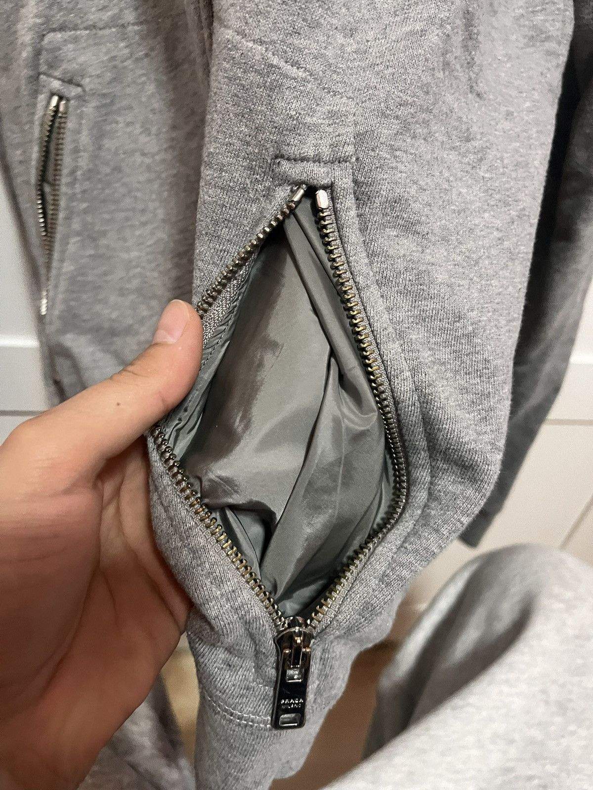 Prada Vintage Prada Tab Zip Hoodie Jacket Size US XL / EU 56 / 4 - 14 Thumbnail