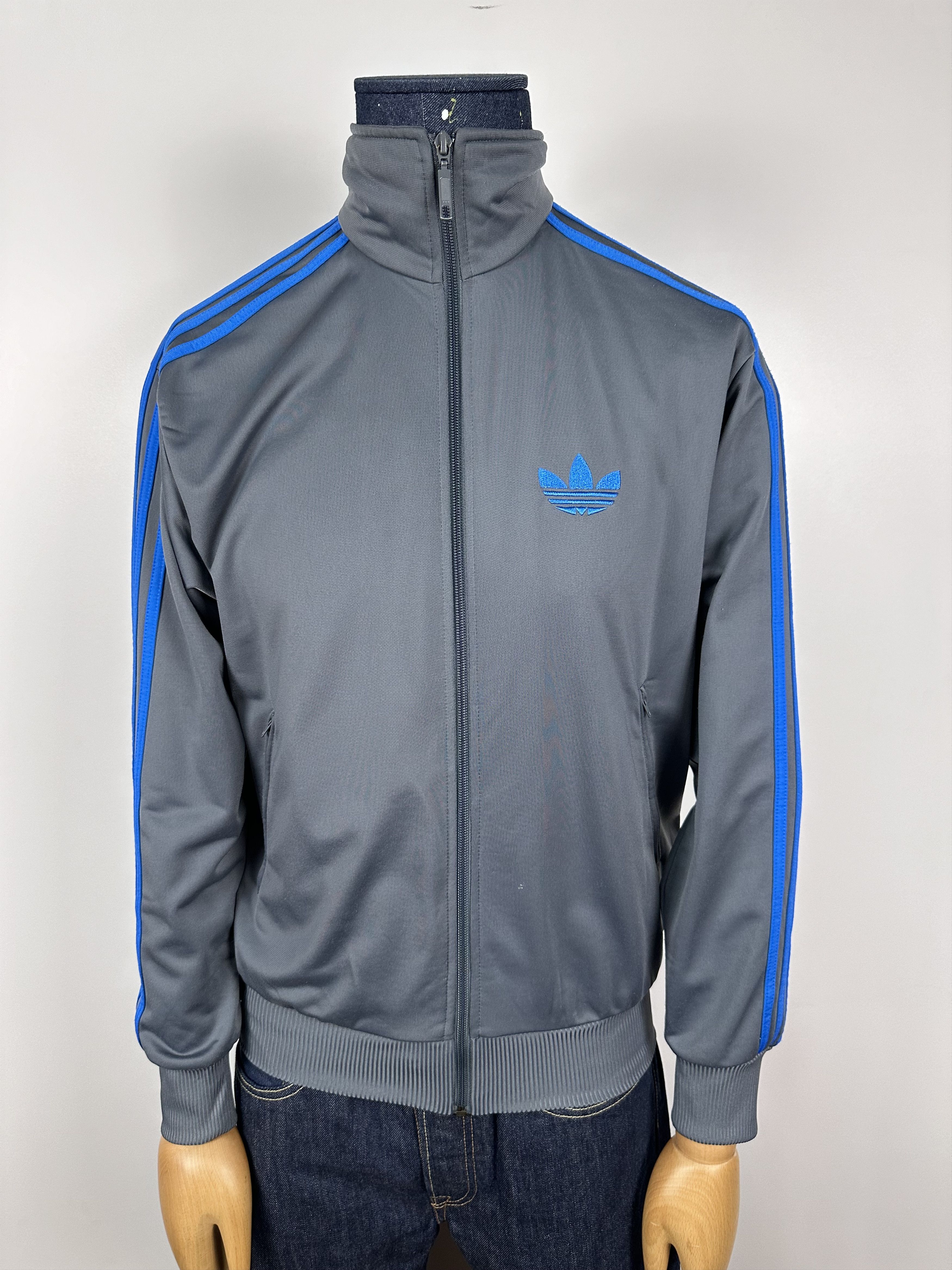 Adidas × Vintage Adidas Originals Gray Firebird Track Tracksuit Top Jacket Size US S / EU 44-46 / 1 - 2 Thumbnail